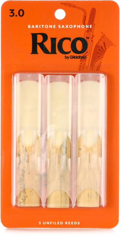 Rico by D'Addario Saxophone Reeds 3-Pack