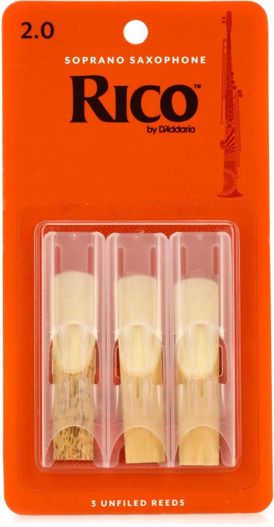 Rico by D'Addario Saxophone Reeds 3-Pack