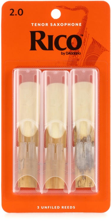 Rico by D'Addario Saxophone Reeds 3-Pack