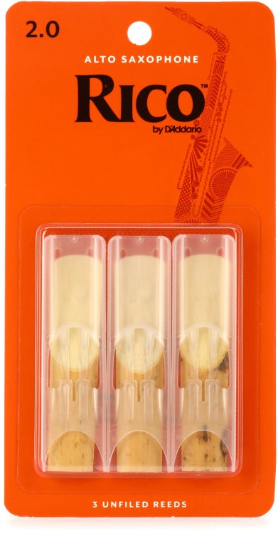 Rico by D'Addario Saxophone Reeds 3-Pack