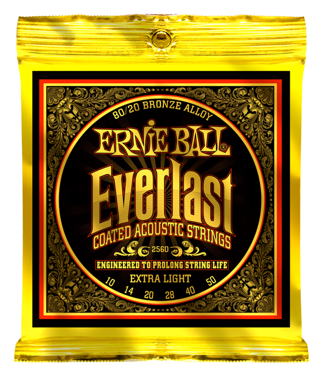 Ernie Ball Everlast Coated 80/20 Bronze Acoustic Guitar Strings
