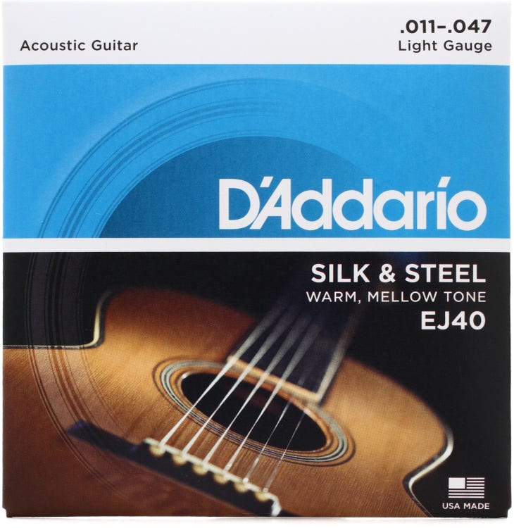D'Addario Silk and Steel Acoustic Guitar Strings