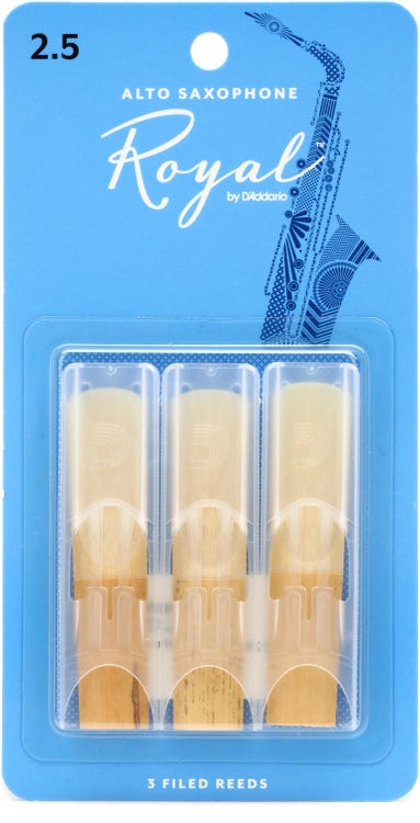 Royal by D'Addario Saxophone Reeds, 3-Pack