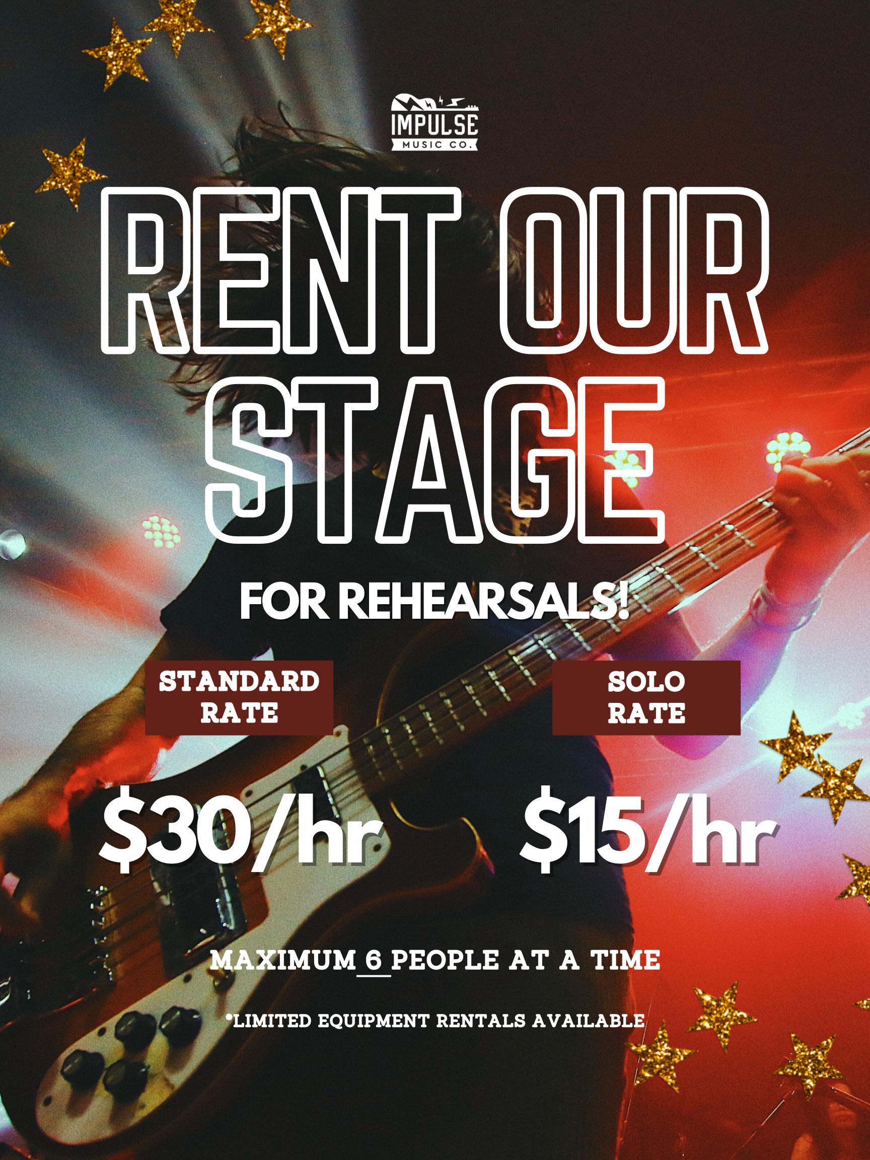 Stage Door Rehearsal Rental Per Hour - Impulse Music Co.