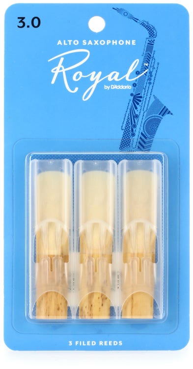 Royal by D'Addario Saxophone Reeds, 3-Pack