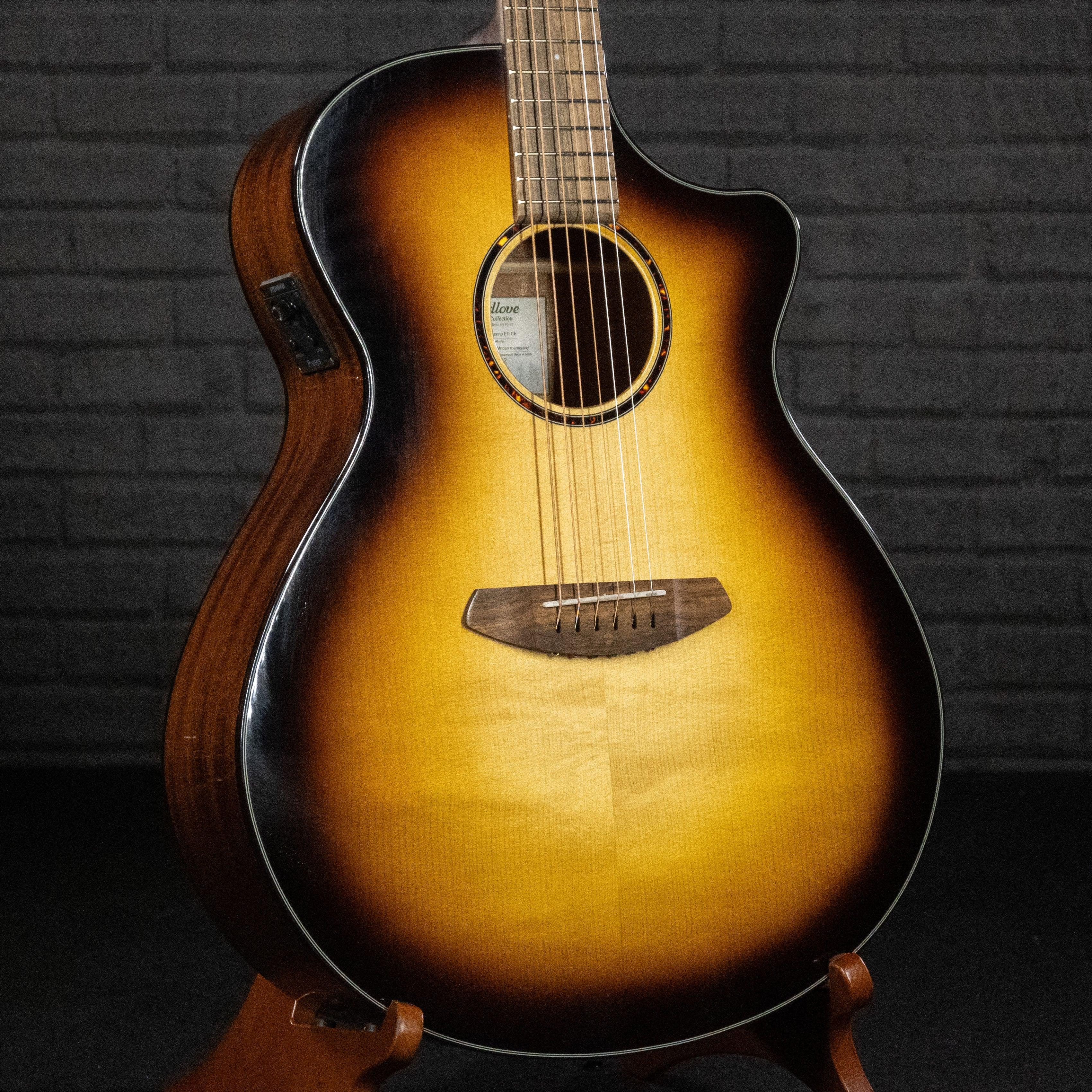 Breedlove Discovery S Concerto Edgeburst CE (European-African Mahogany) - Impulse Music Co.