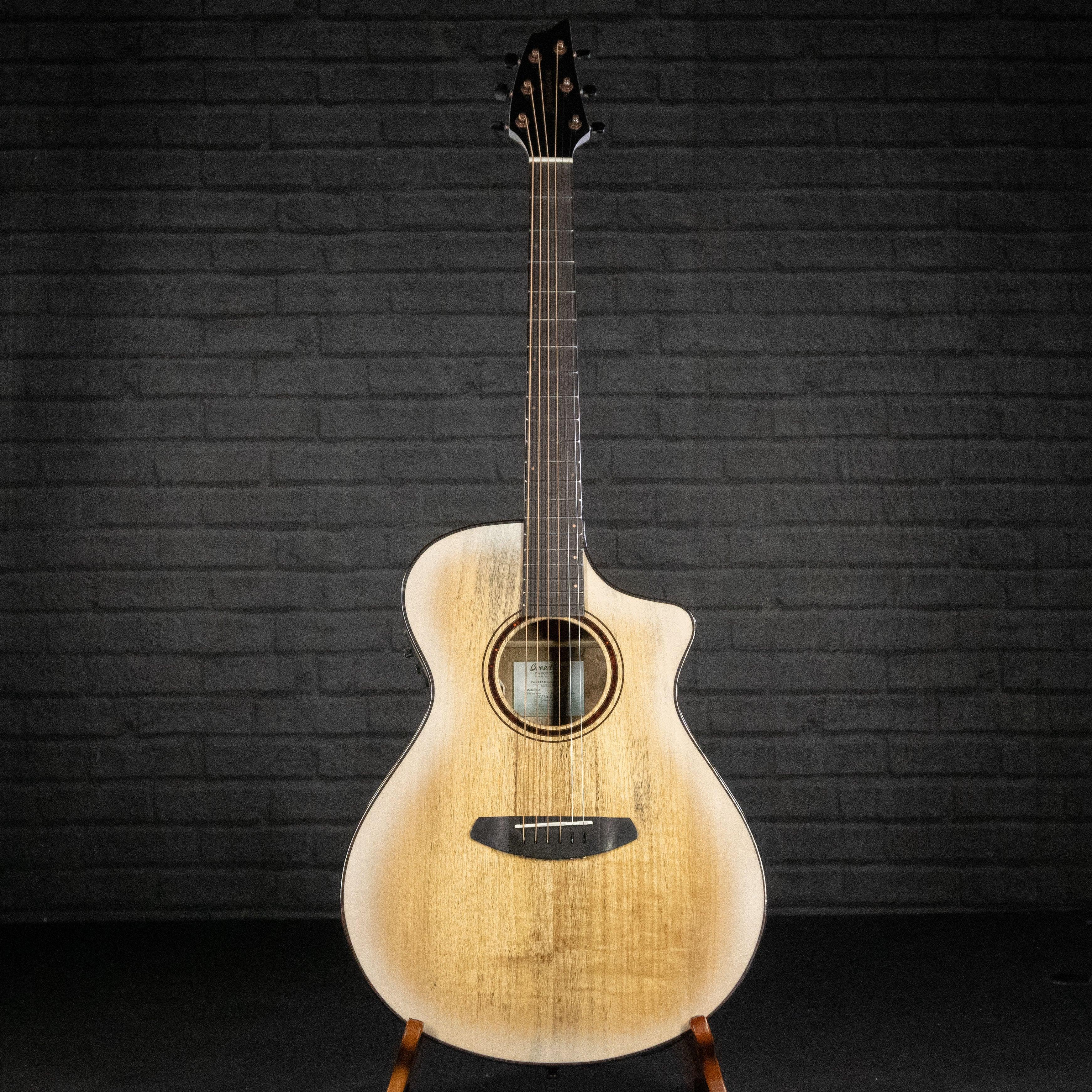 Breedlove Exotic S Concert White Sand CE (Myrtlewood-Myrtlewood) - Impulse Music Co.