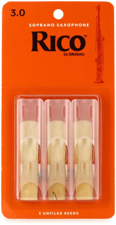 Rico by D'Addario Saxophone Reeds 3-Pack
