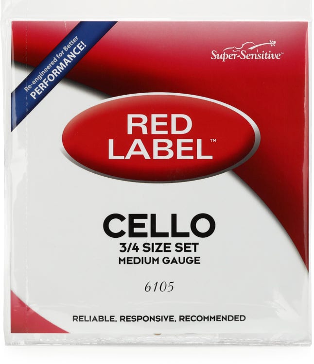 Super-Sensitive Red Label Cello String Set