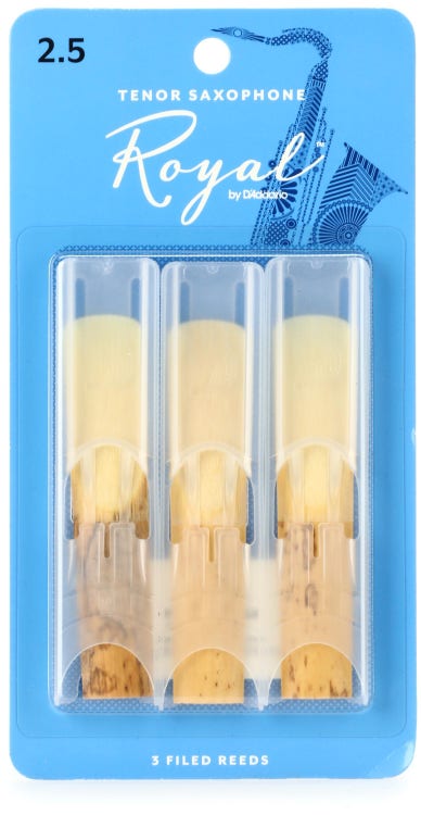 Royal by D'Addario Saxophone Reeds, 3-Pack