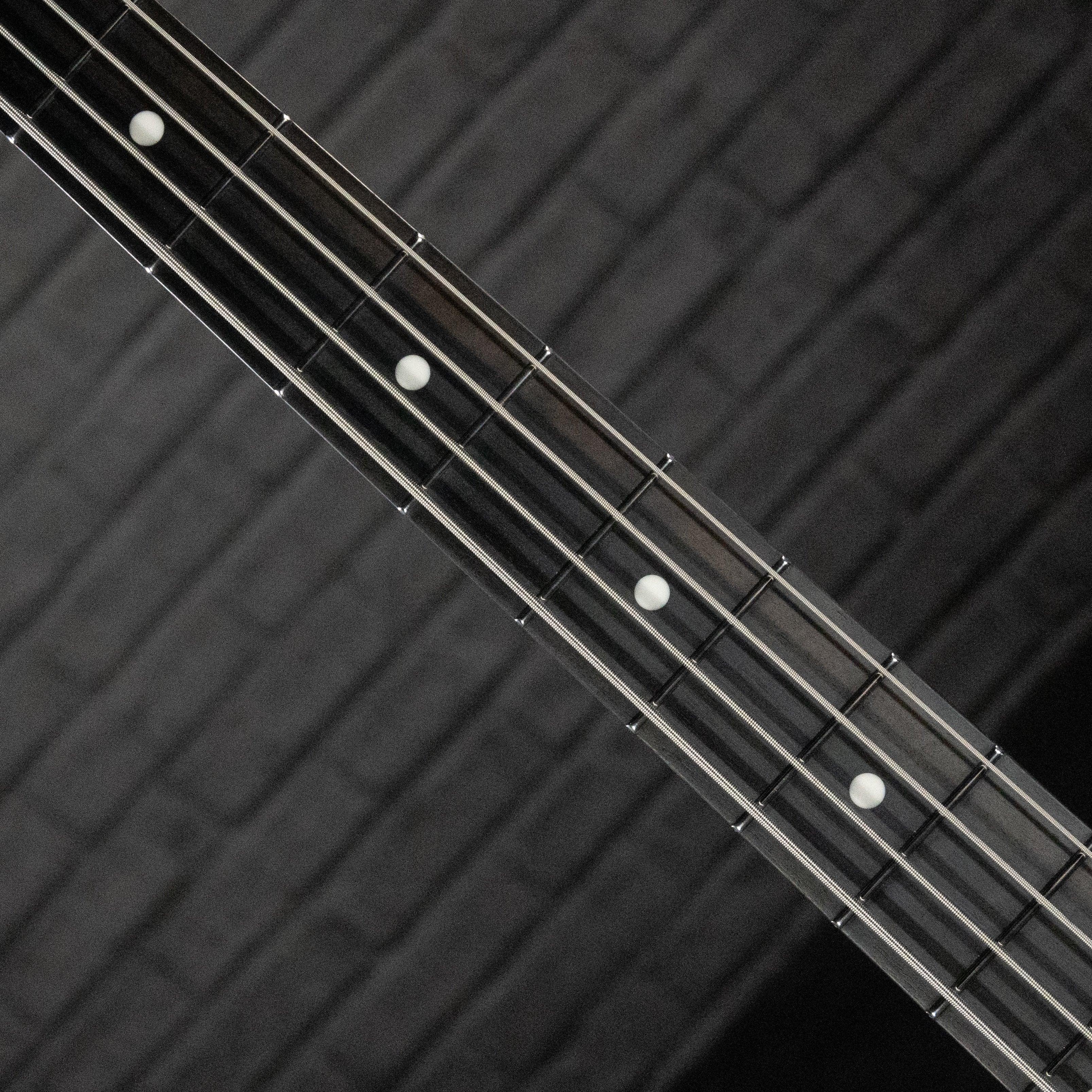 Ernie Ball Music Man DarkRay 4-String Electric Bass (Obsidian Black) - Impulse Music Co.