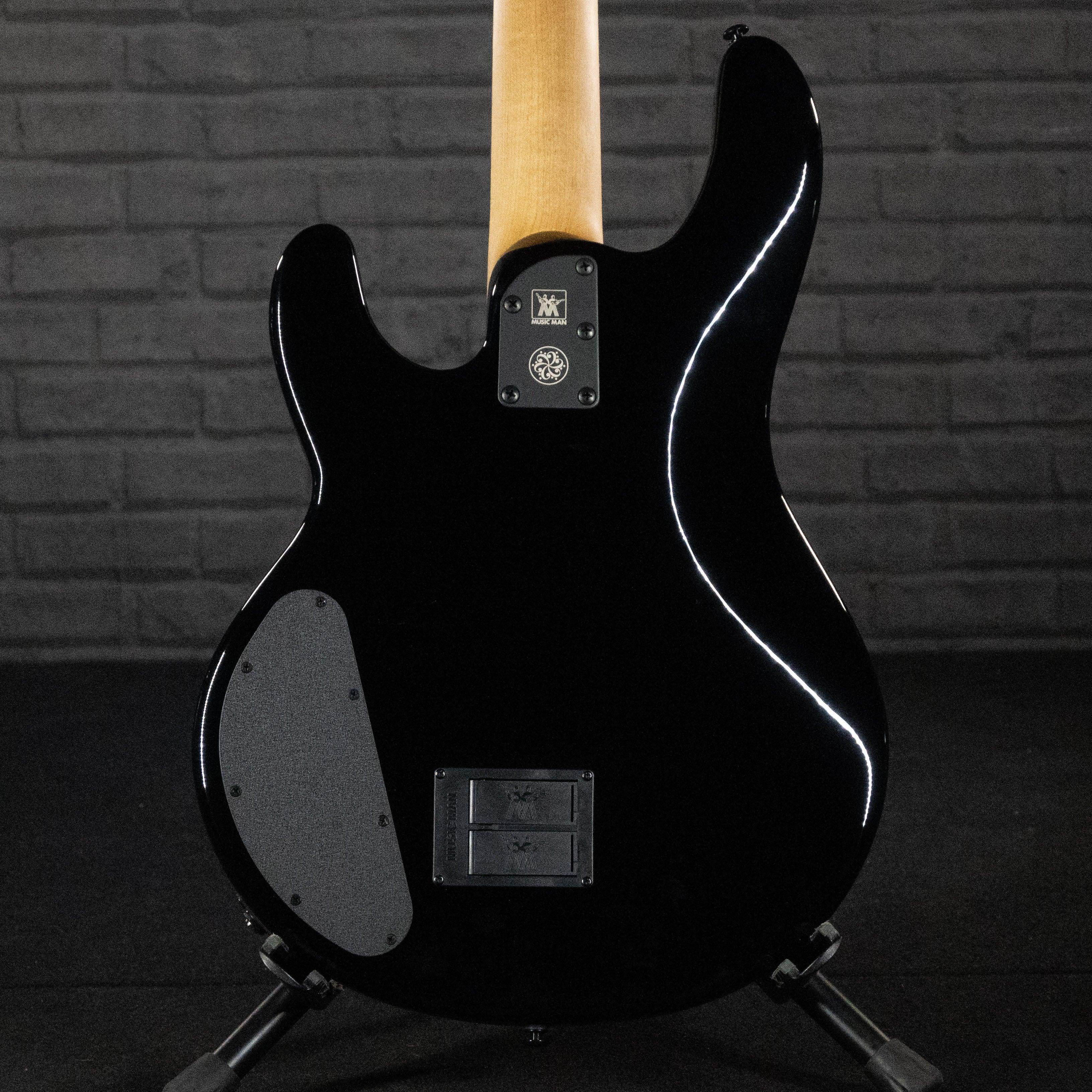 Ernie Ball Music Man DarkRay 4-String Electric Bass (Obsidian Black) - Impulse Music Co.