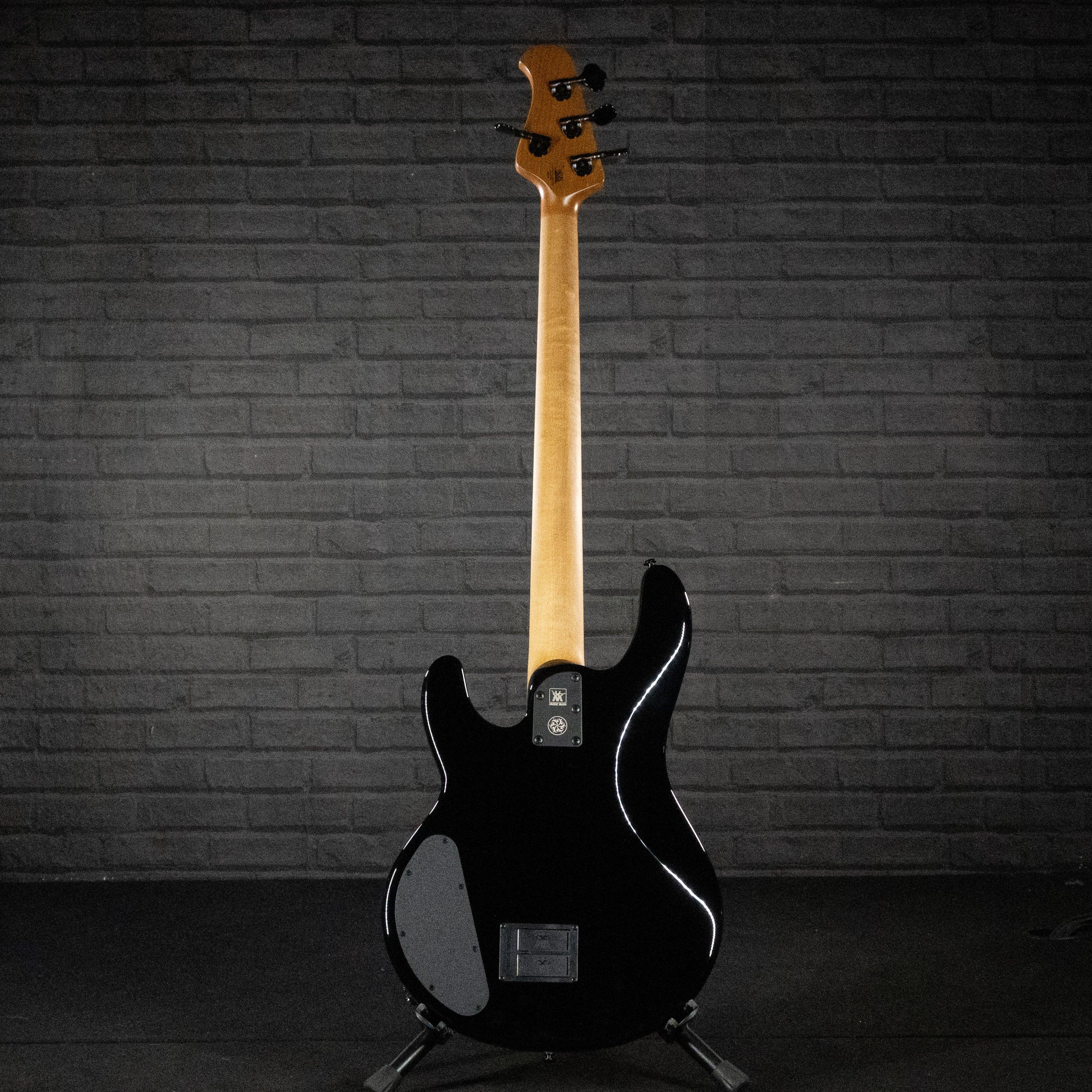 Ernie Ball Music Man DarkRay 4-String Electric Bass (Obsidian Black) - Impulse Music Co.