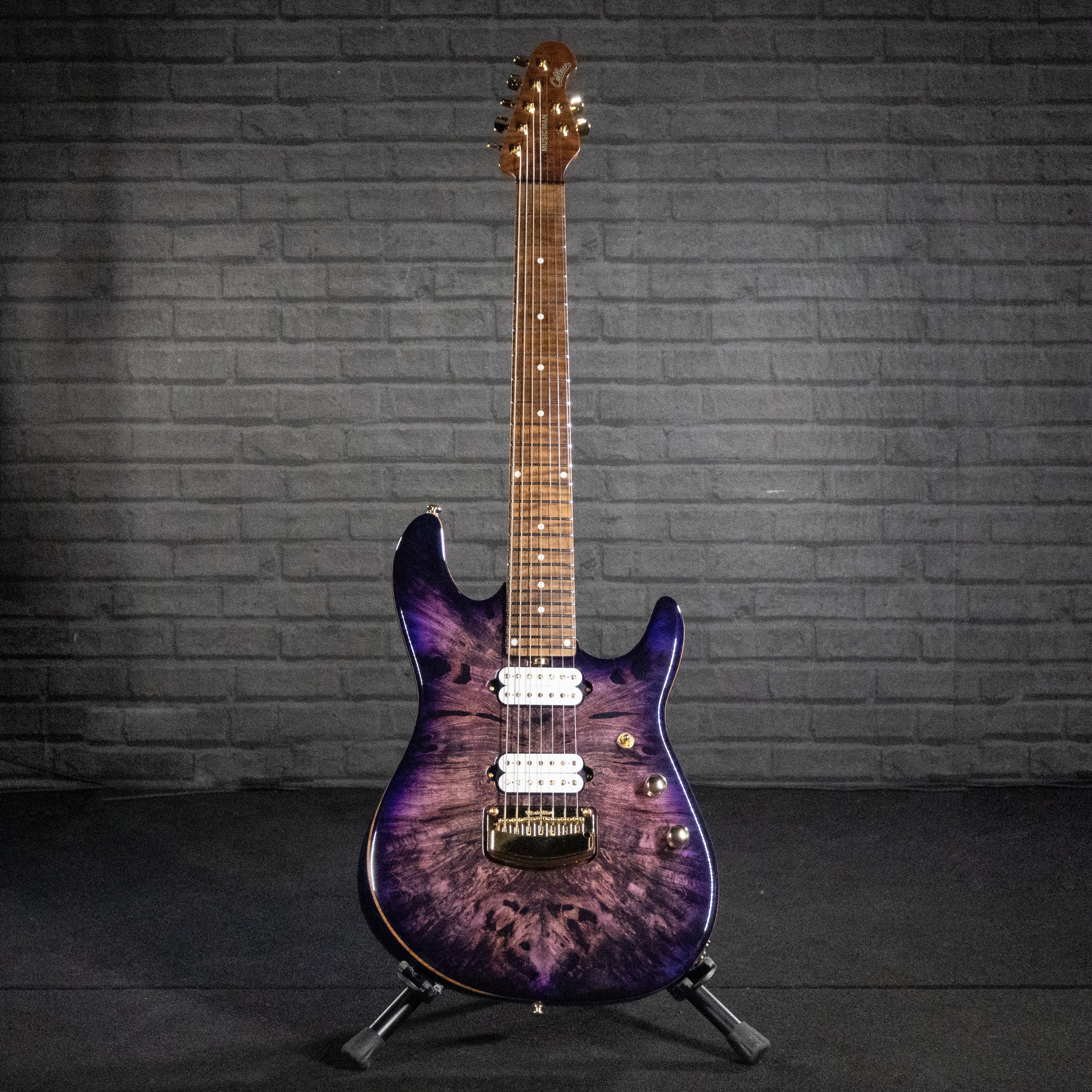 Ernie Ball Music Man Jason Richardson 7-String Cutlass Electric Guitar (Majora Purple) - Impulse Music Co.