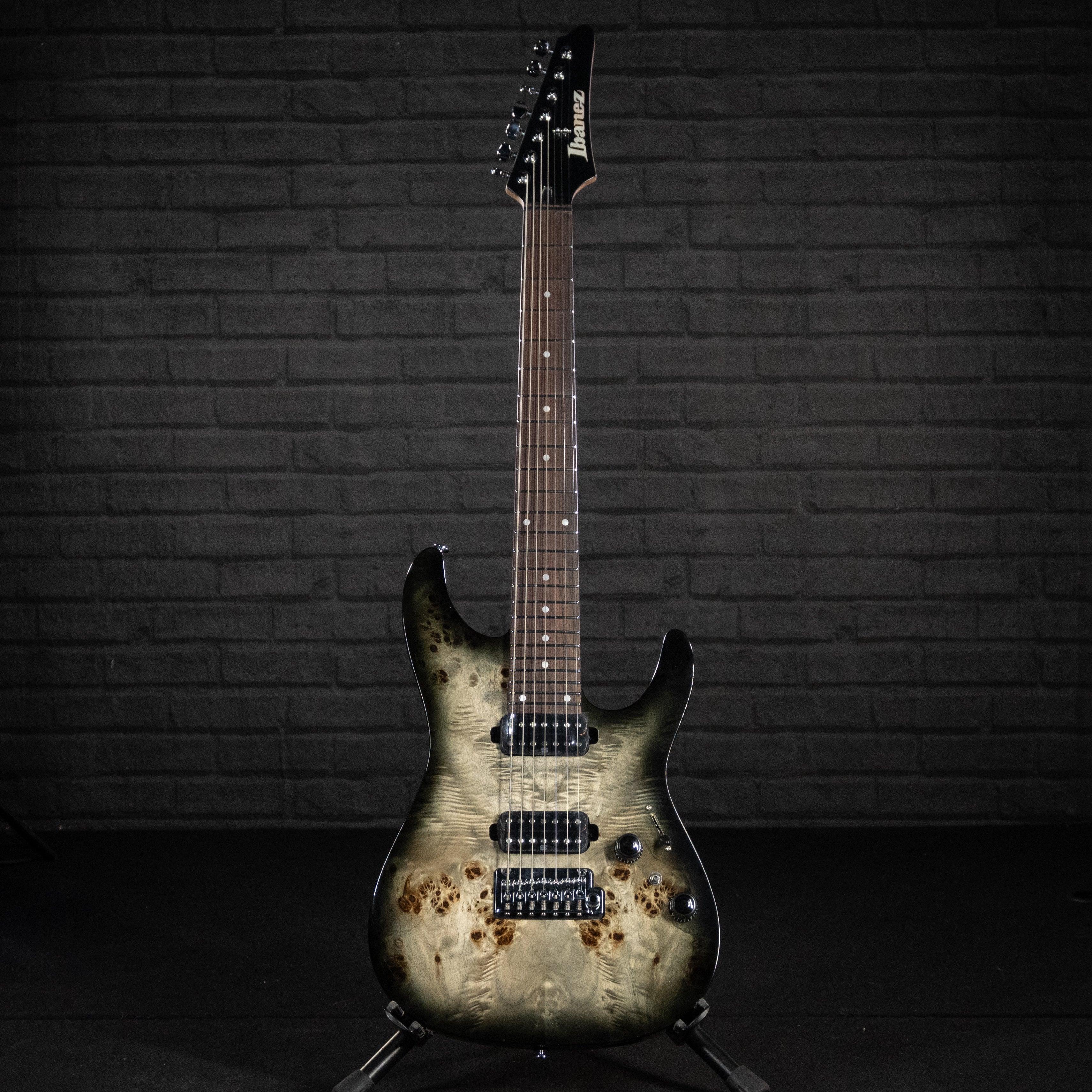Ibanez AZ427P1PB 7-String Electric Guitar (Charcoal Black Burst) - Impulse Music Co.