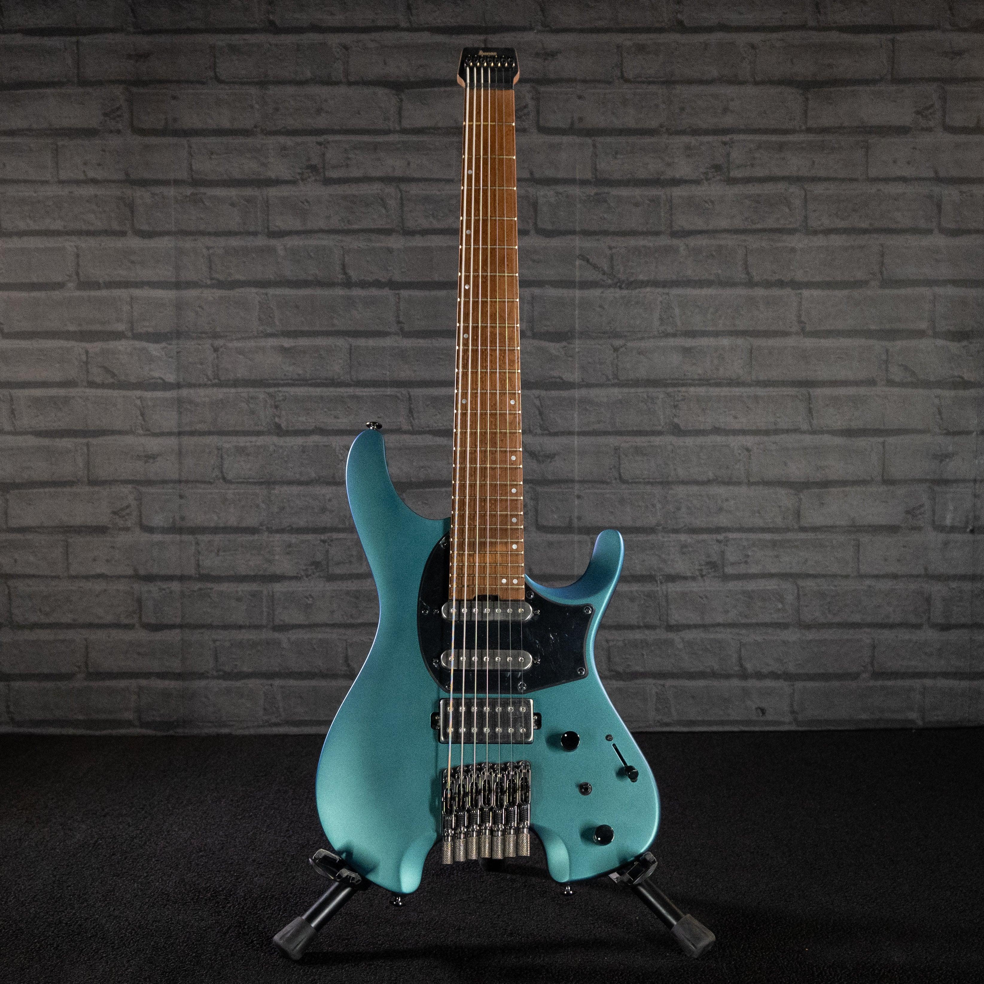Ibanez Q Series Q547 Seven String Headless Guitar (Blue Chameleon Metallic Matte) - Impulse Music Co.
