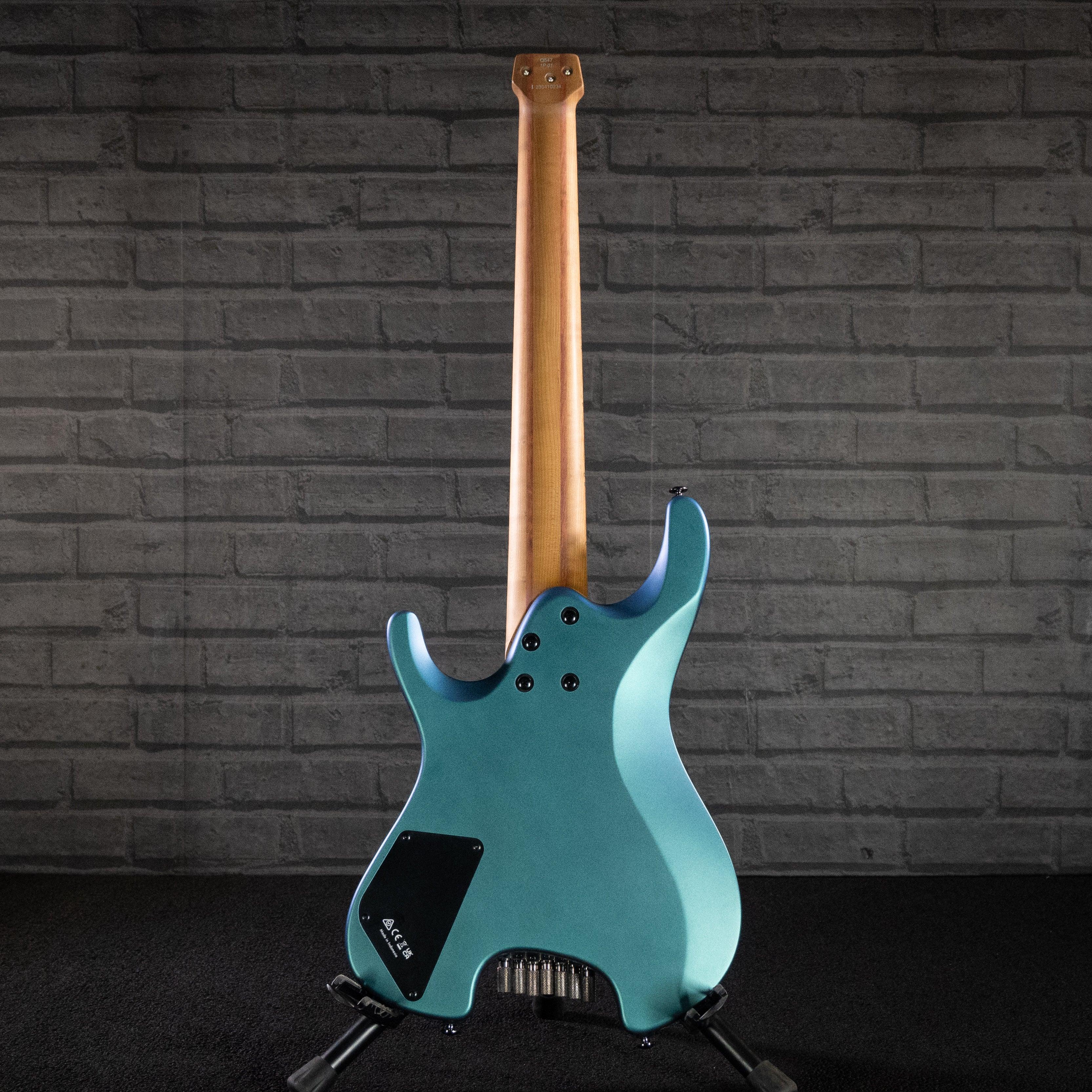 Ibanez Q Series Q547 Seven String Headless Guitar (Blue Chameleon Metallic Matte) - Impulse Music Co.