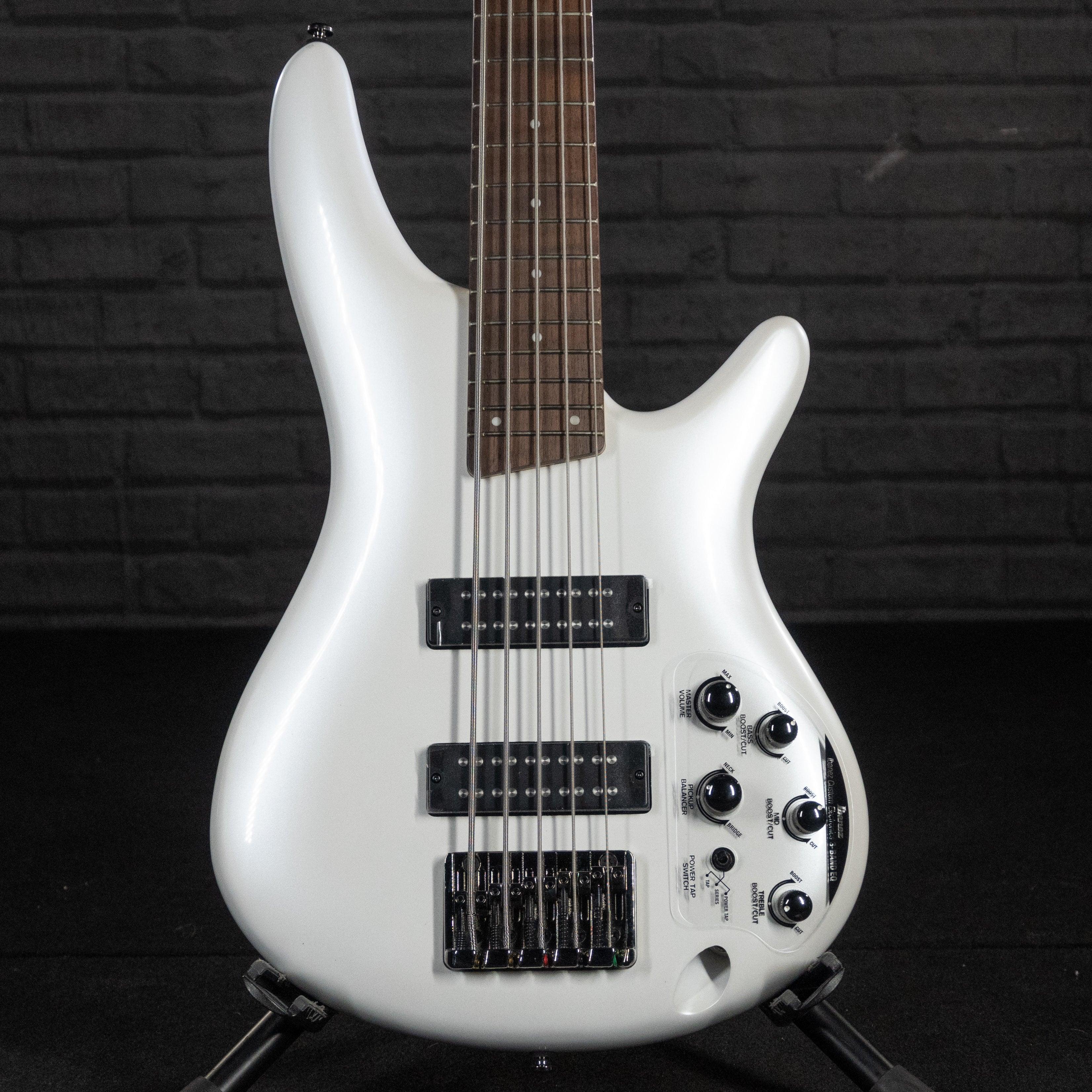 Ibanez SR305E 5-String Bass Guitar (Pearl White) - Impulse Music Co.