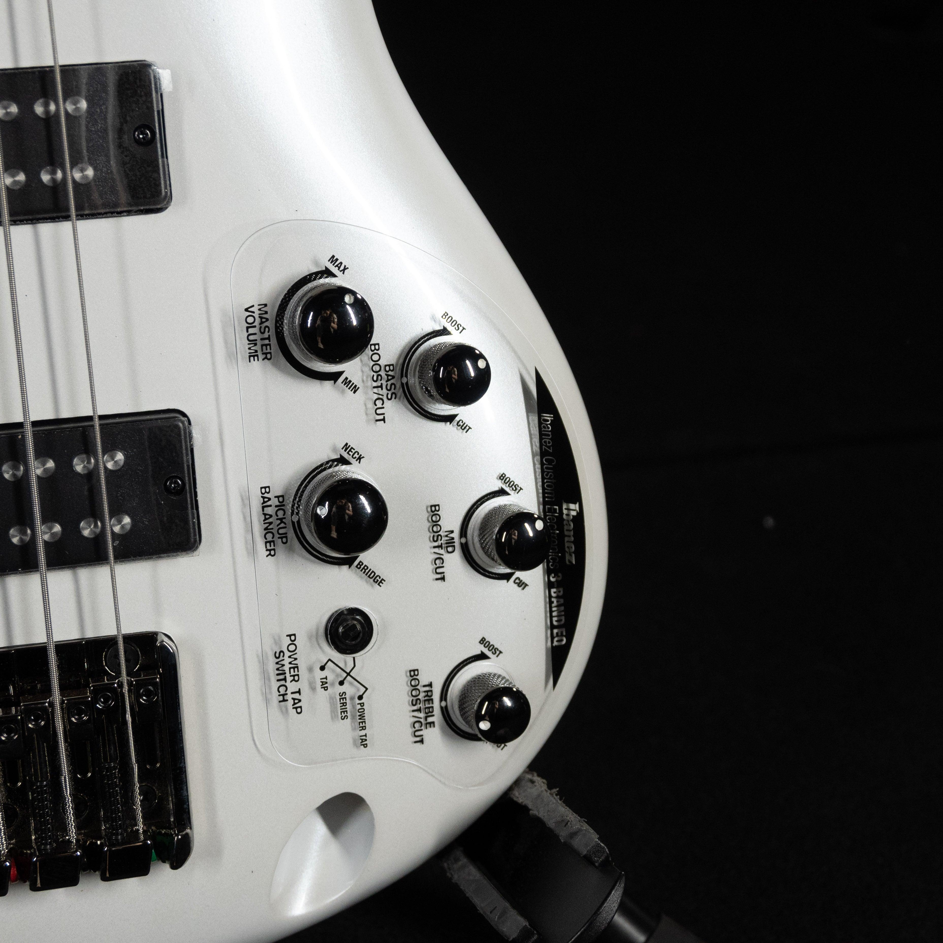 Ibanez SR305E 5-String Bass Guitar (Pearl White) - Impulse Music Co.