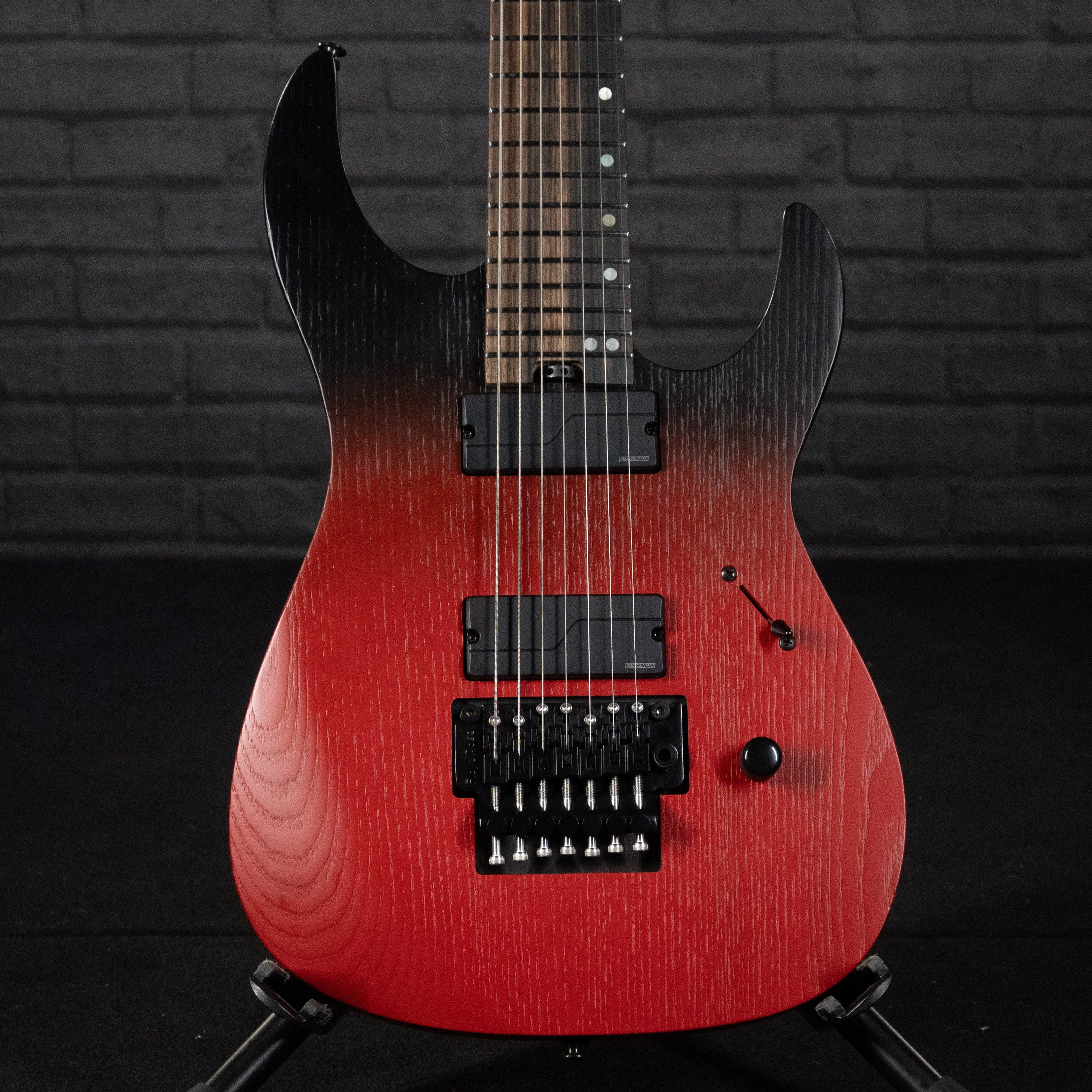 Legator N7FR Floyd Rose 7-String Electric Guitar (Crimson Fade) - Impulse Music Co.