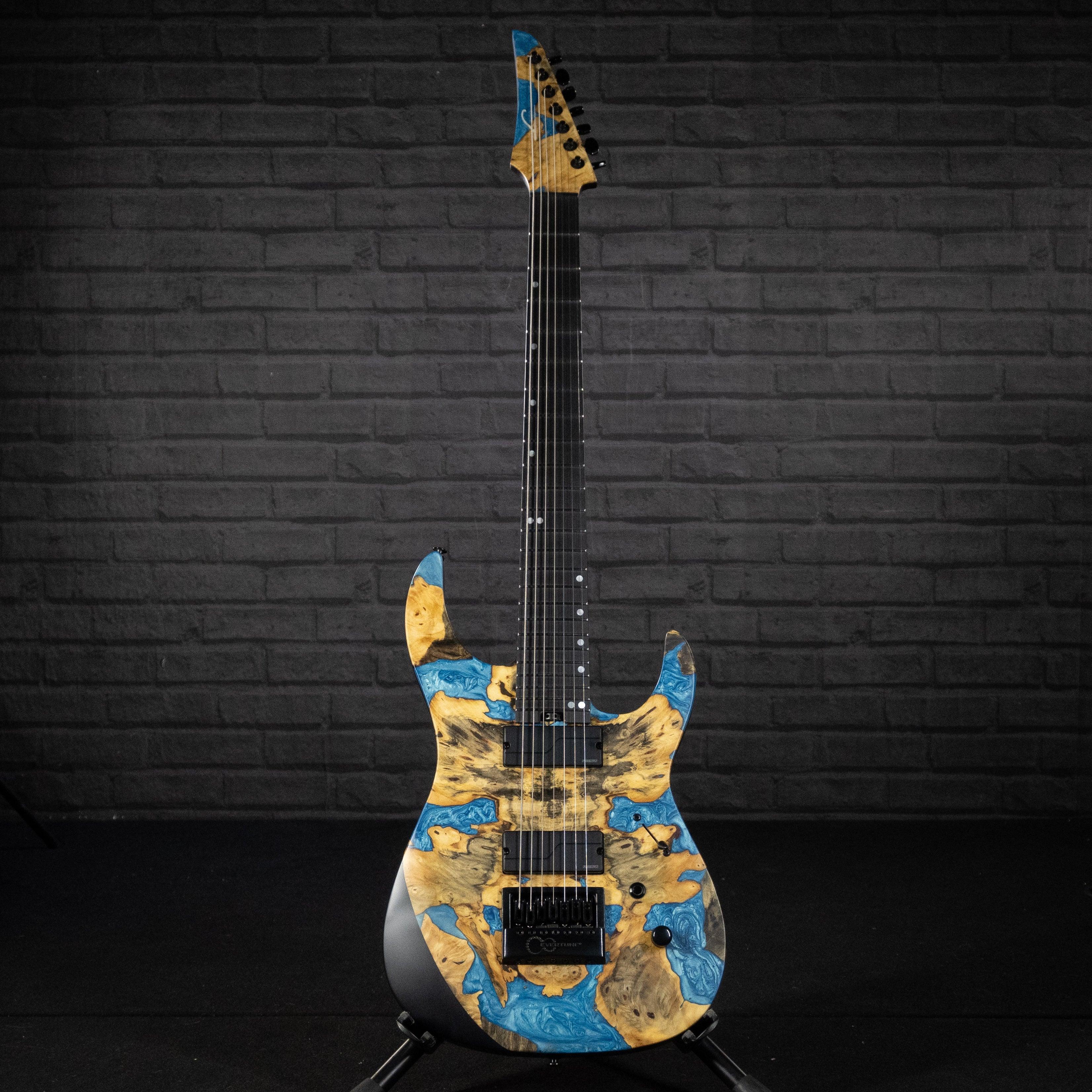 Legator Ninja X7 7-String Evertune Electric Guitar (Caribbean) - Impulse Music Co.