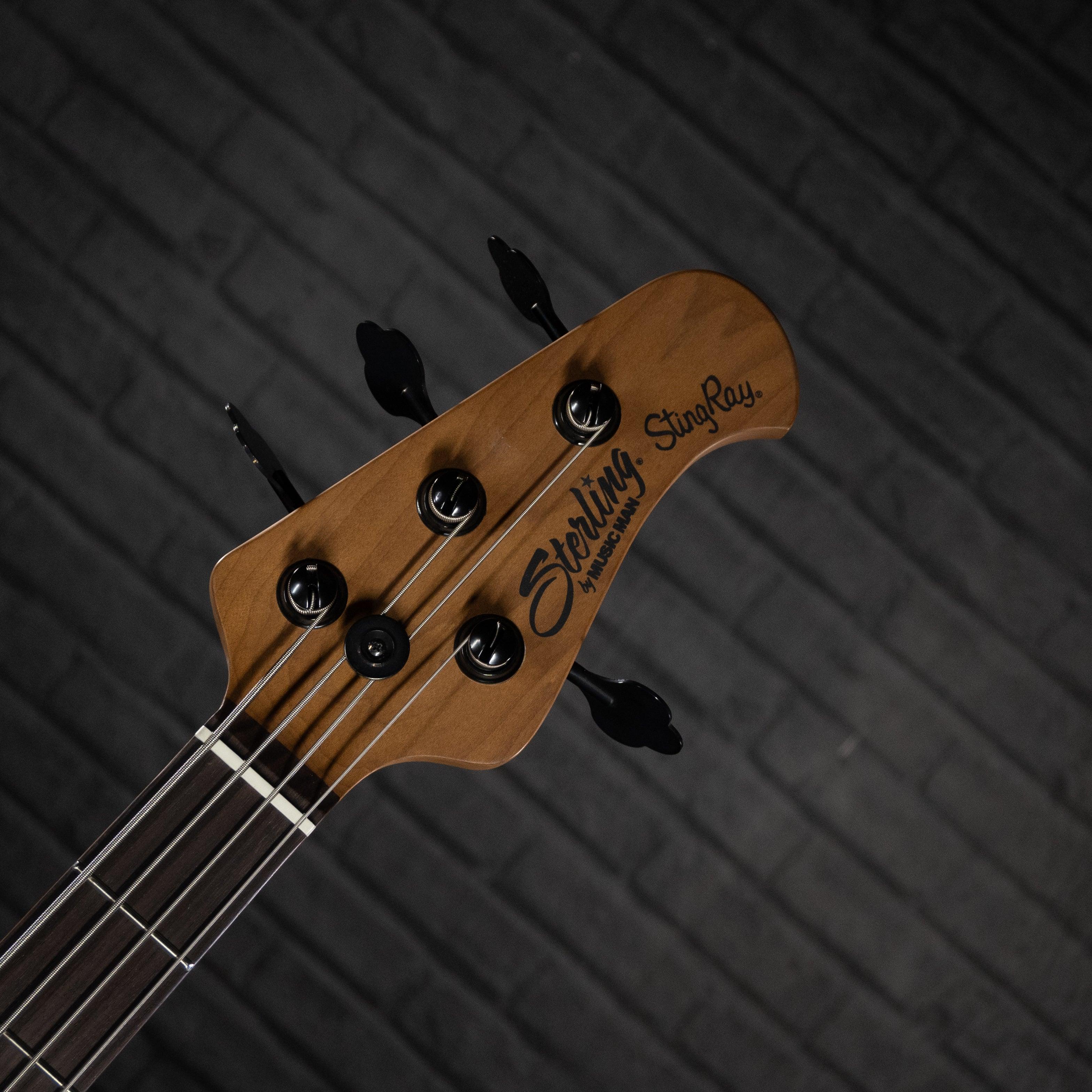 Sterling by Music Man StingRay Ray34 Electric Bass Guitar (Purple Sparkle) - Impulse Music Co.