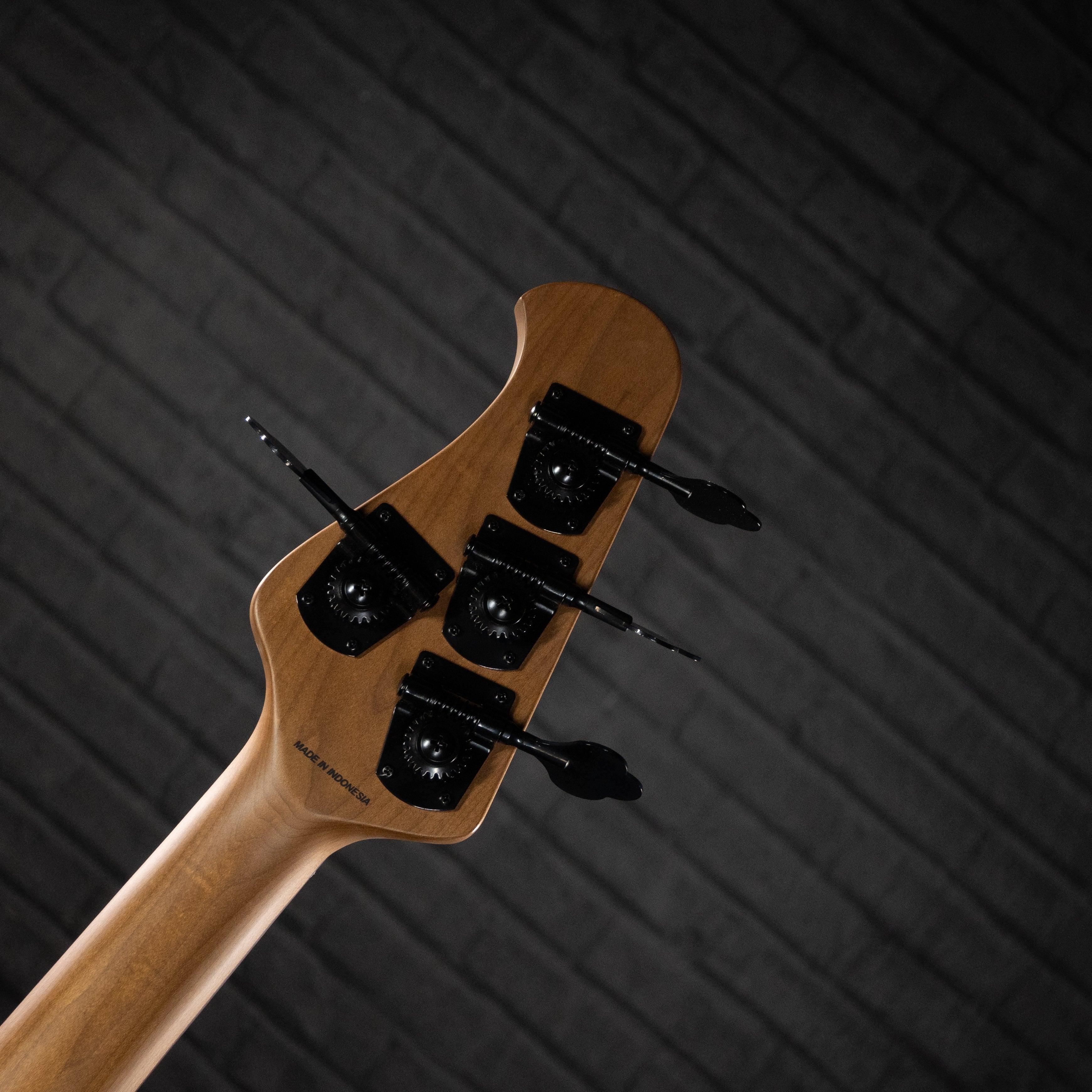 Sterling by Music Man StingRay Ray34 Electric Bass Guitar (Purple Sparkle) - Impulse Music Co.