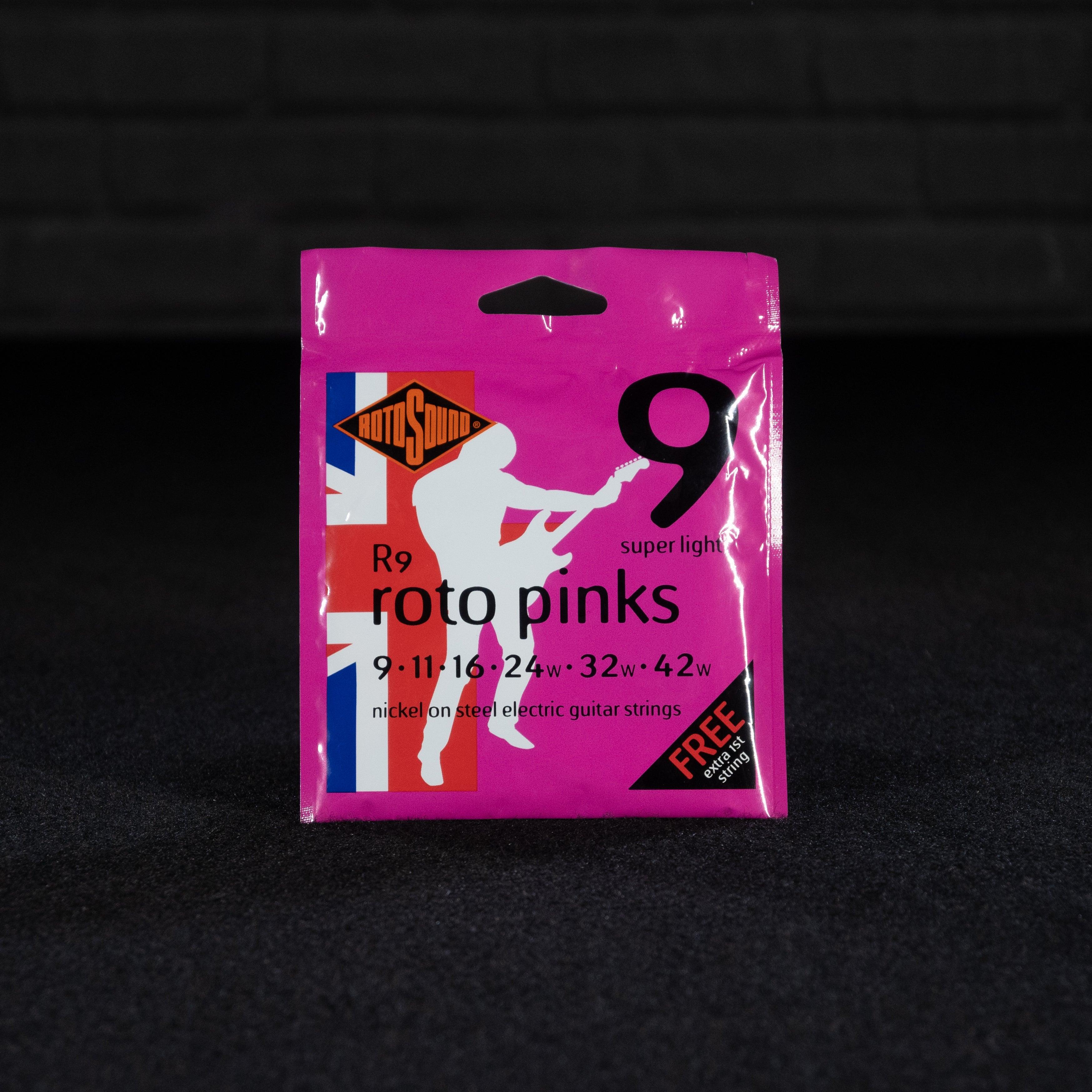 Rotosound Roto Pinks R9 9-42 Electric Guitar Strings - Impulse Music Co.