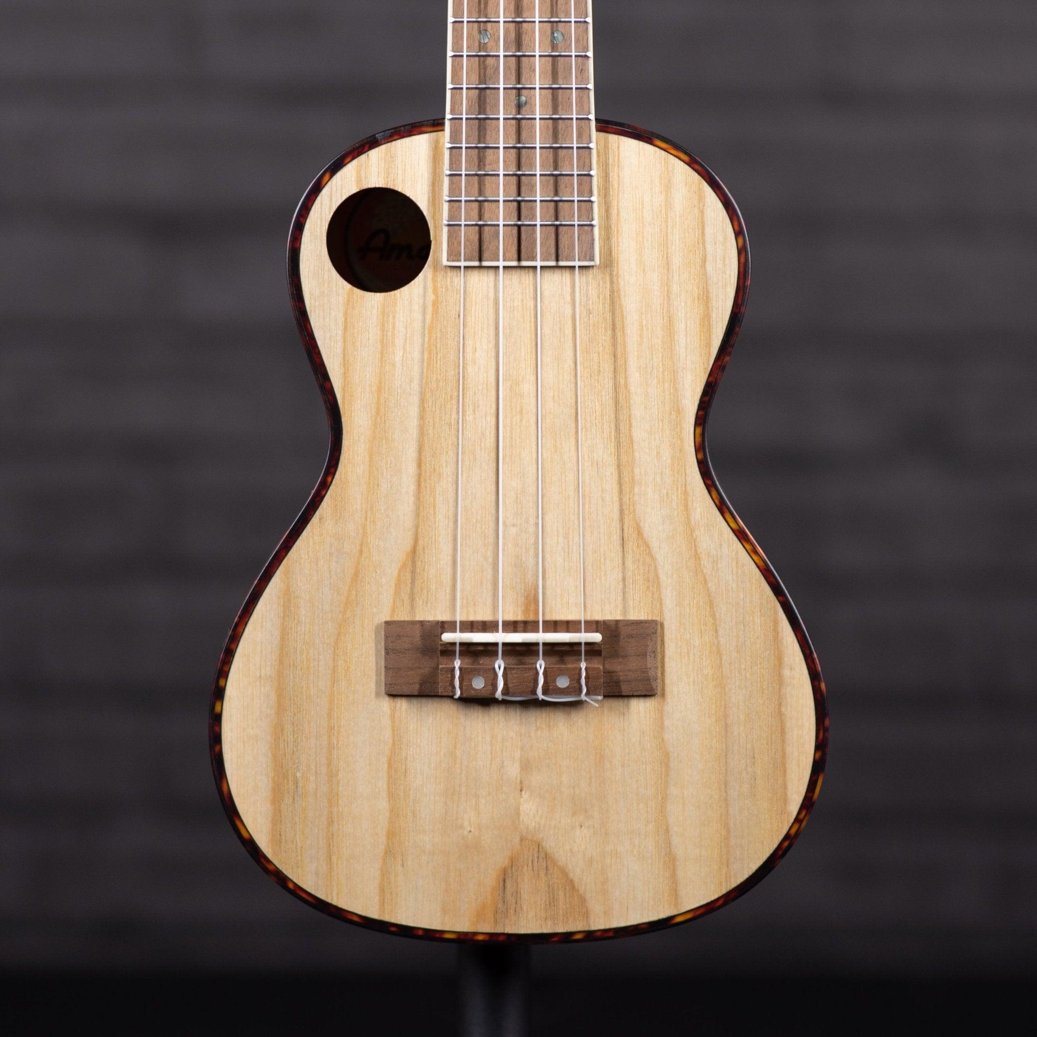 Amahi F880C Quilted Ash Concert Ukulele - Impulse Music Co.