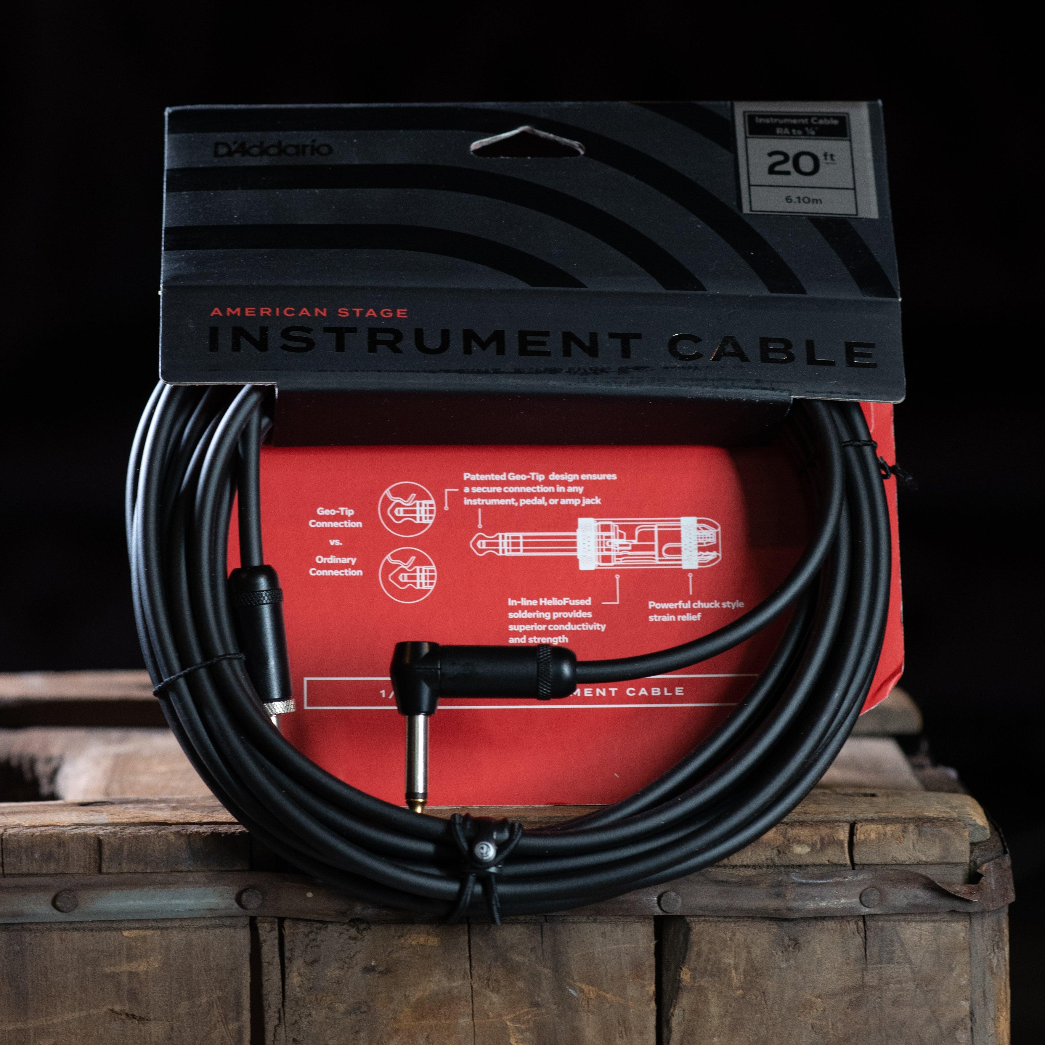 D'addario American Stage Cable RA 20 ft. - Impulse Music Co.