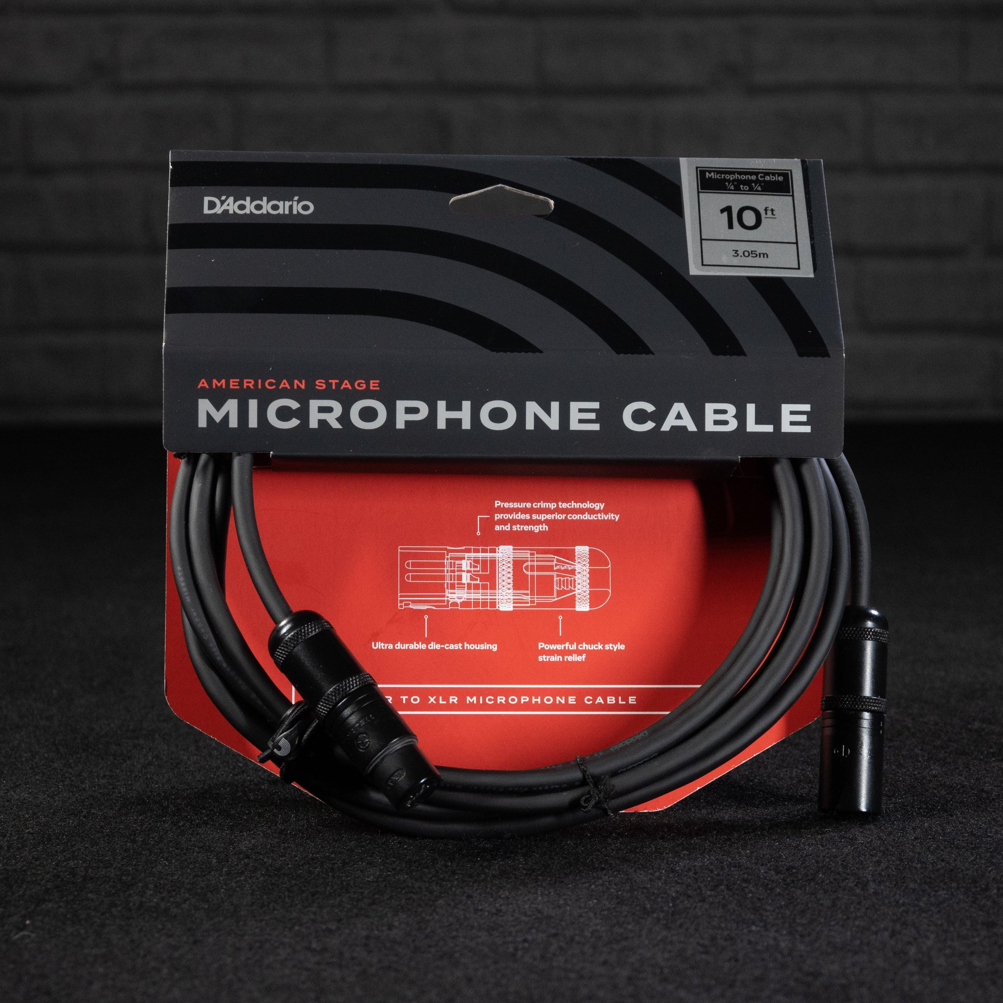 D'addario American Stage Microphone Cable 10 ft. - Impulse Music Co.
