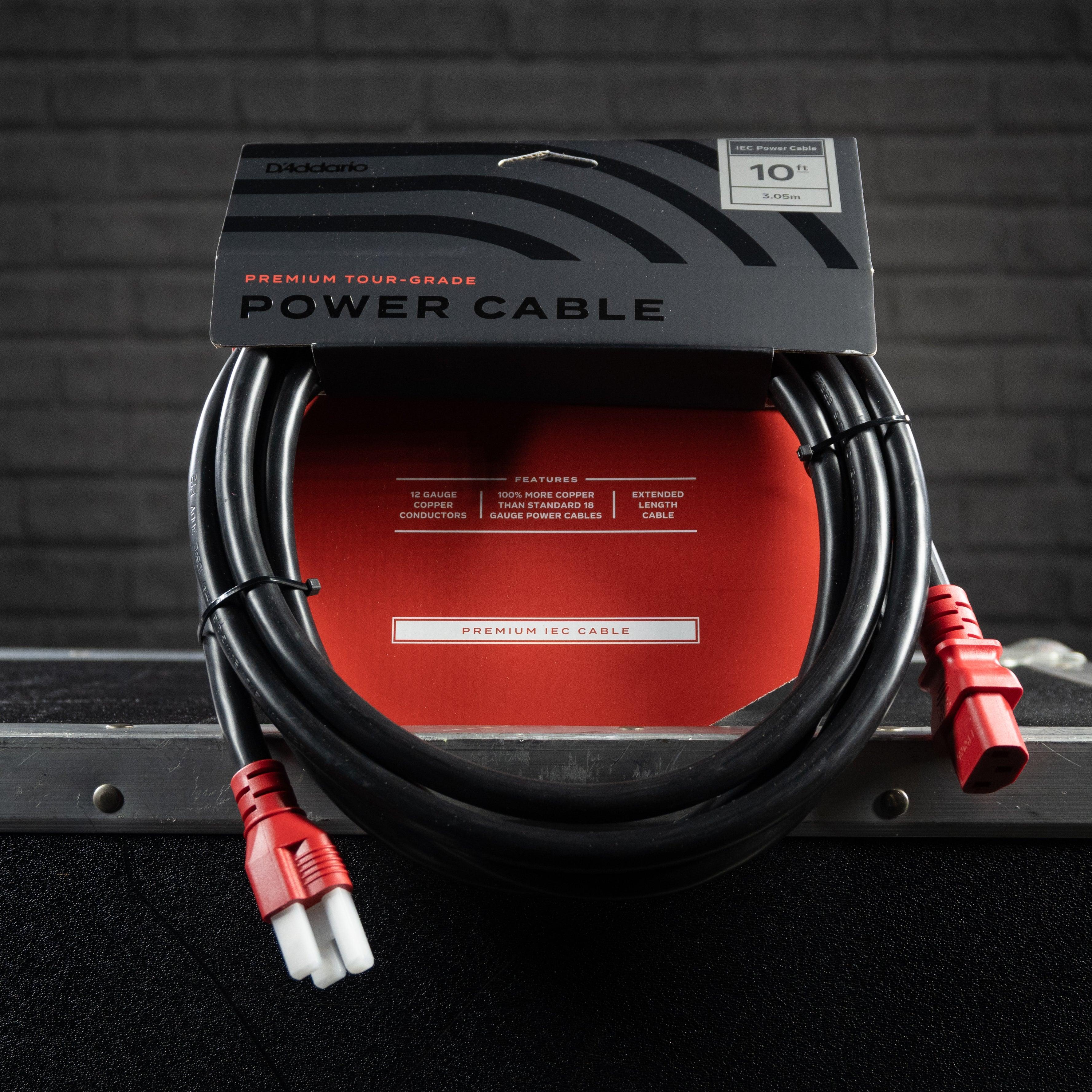 D’addario Premium Tour-Grade Power Cable 10ft. - Impulse Music Co.