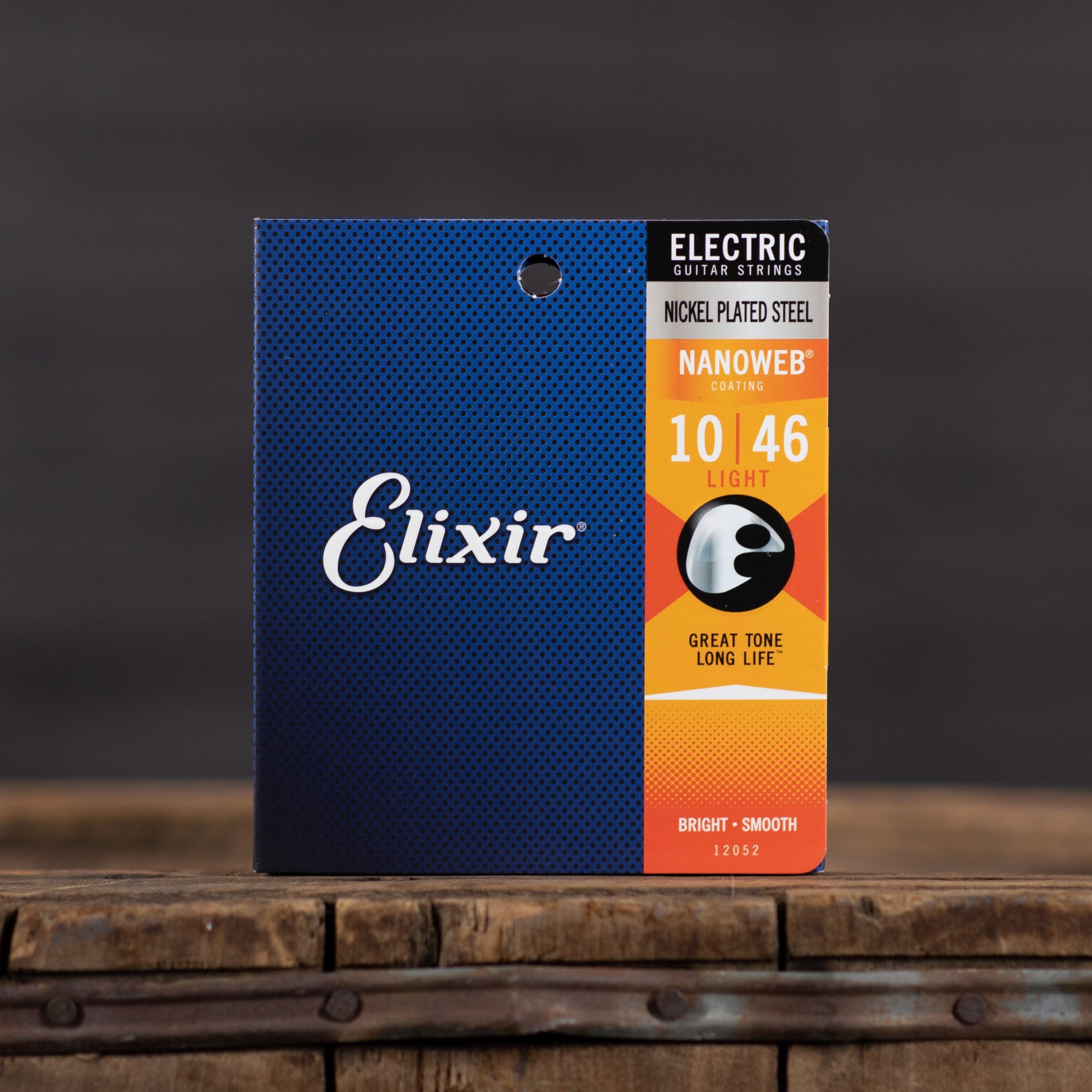 Elixir Strings Nanoweb Electric Guitar Strings - .010-.046 Light - Impulse Music Co.