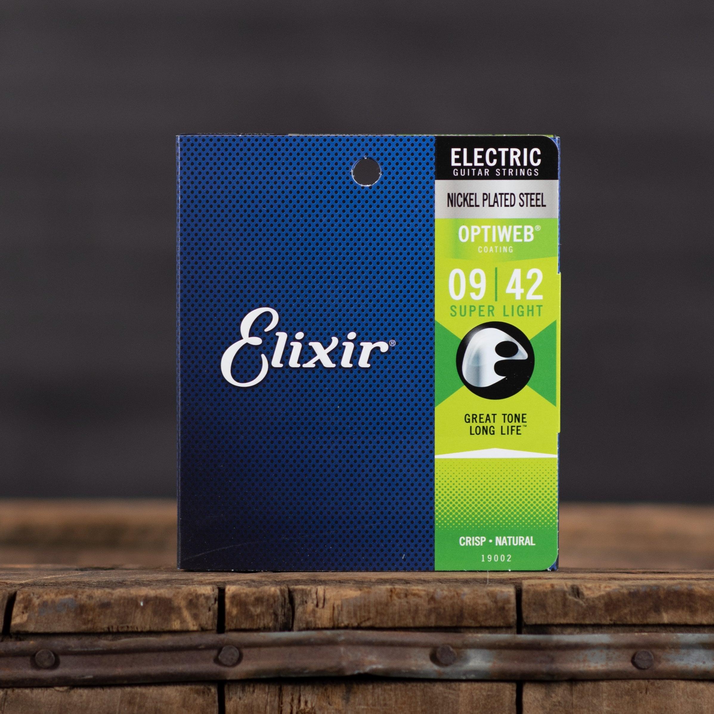Elixir Strings Optiweb Electric Guitar Strings - .009-.042 Super Light - Impulse Music Co.