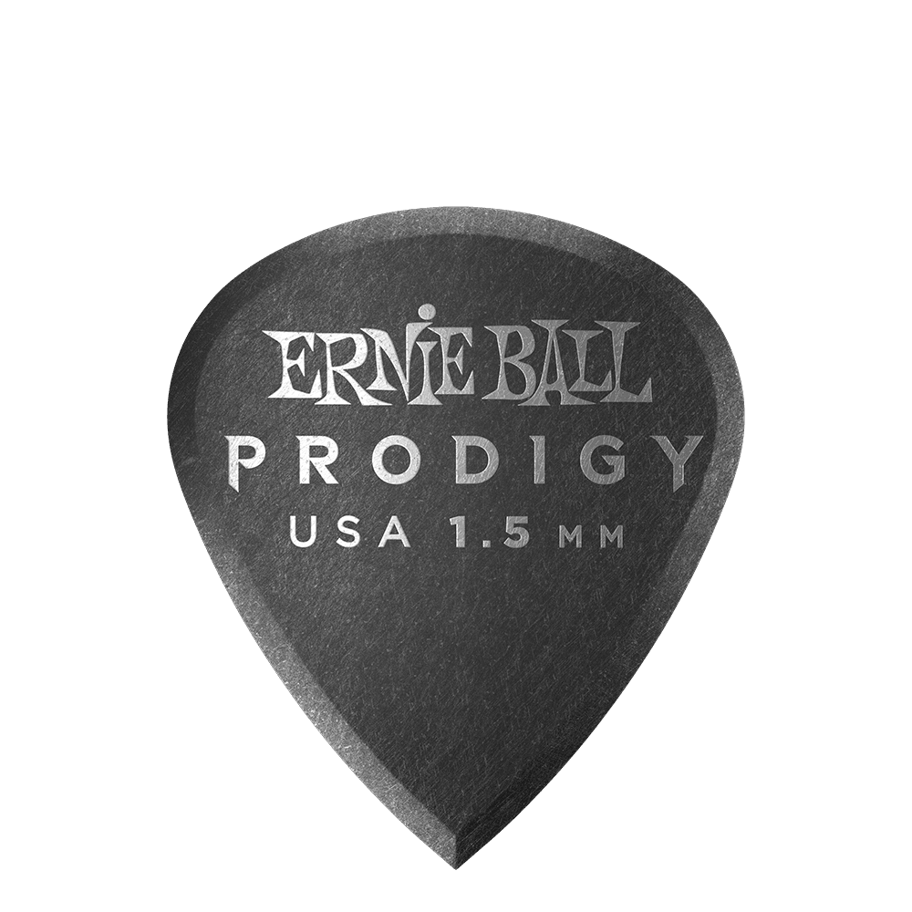 Ernie Ball 1.5MM Black Mini Prodigy Picks 6-Pack - Impulse Music Co.