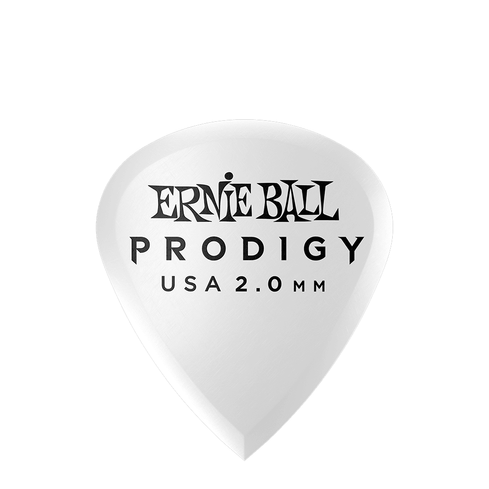 Ernie Ball 2.0MM White Mini Prodigy Picks 6-Pack - Impulse Music Co.