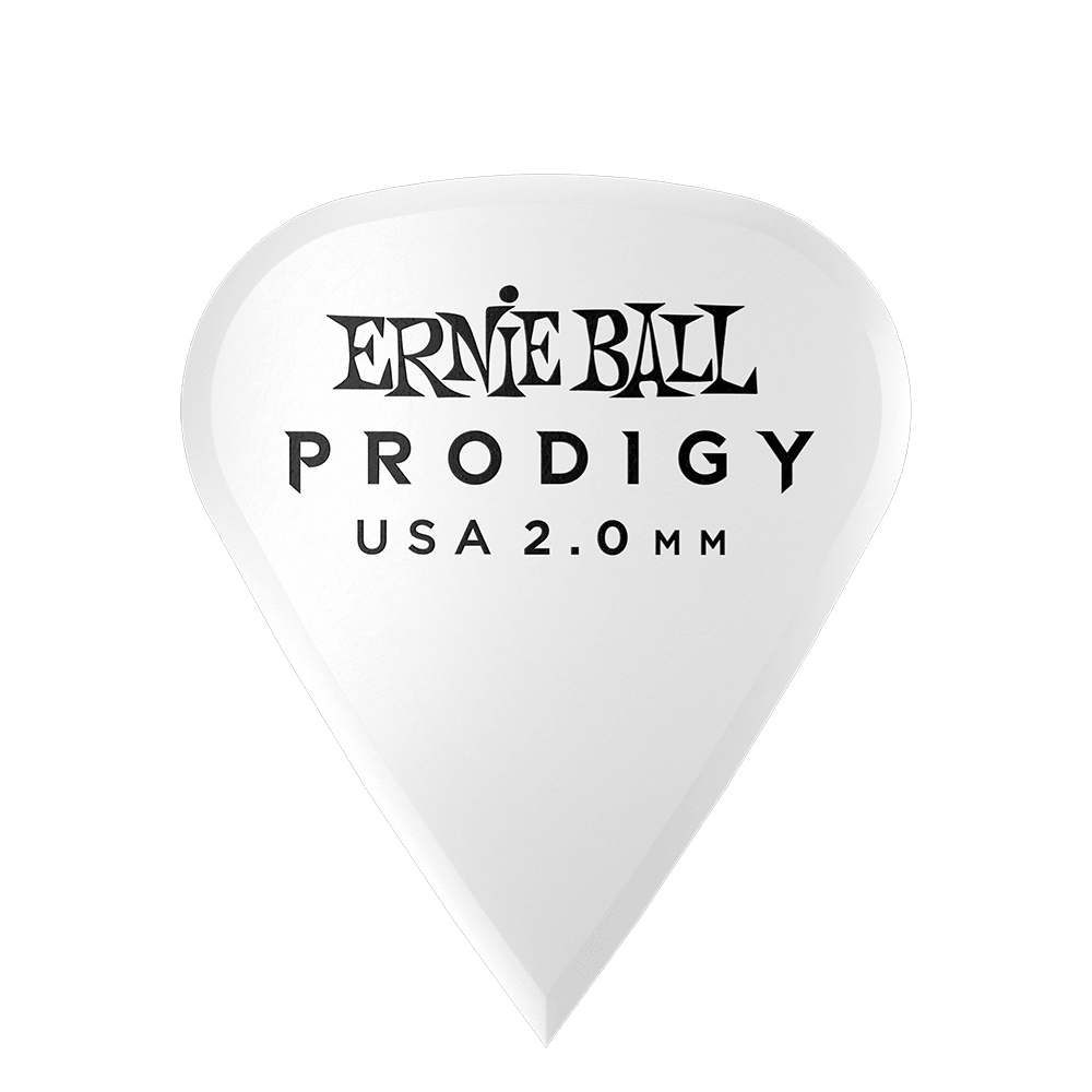 Ernie Ball 2.0MM White Sharp Prodigy Picks 6-Pack - Impulse Music Co.