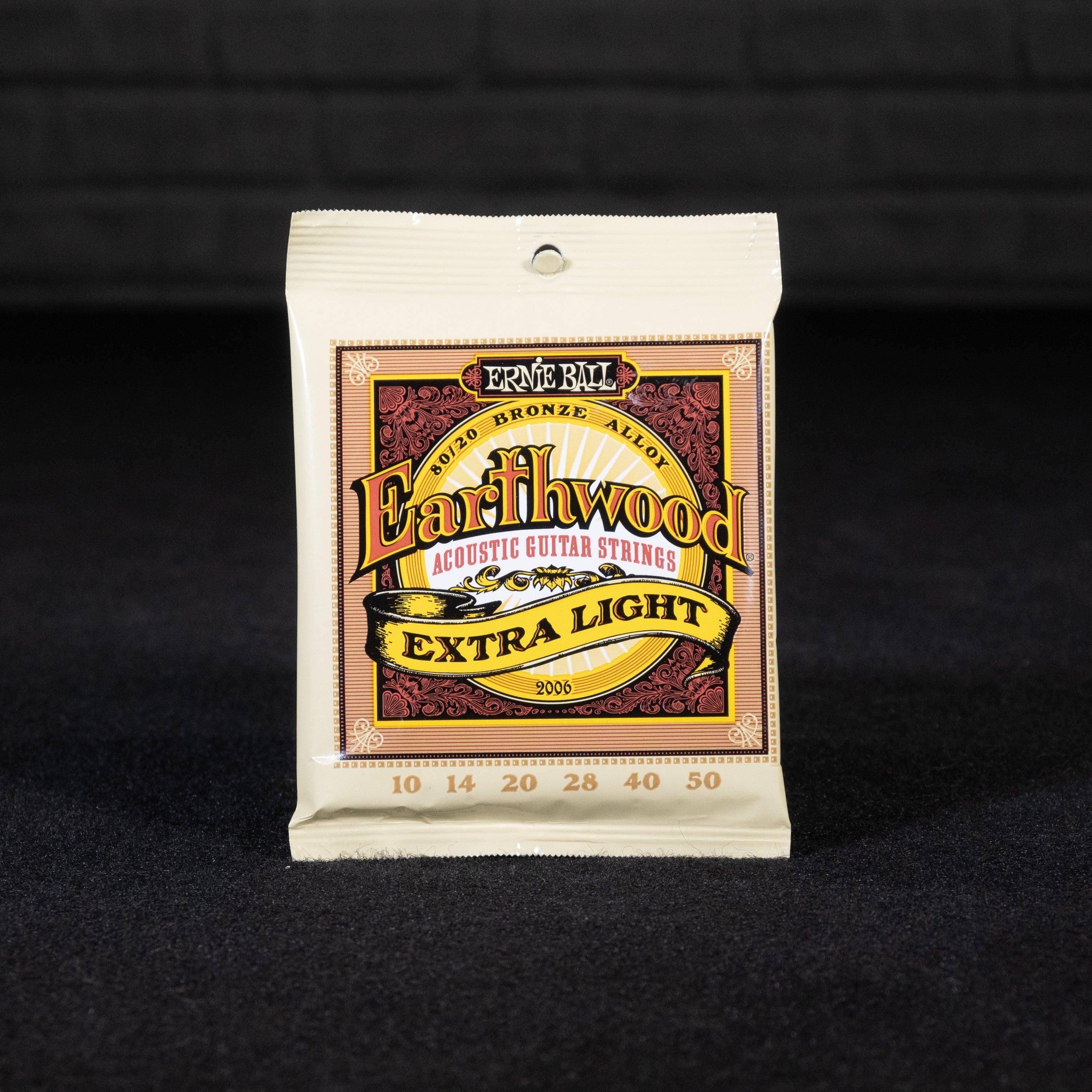 Ernie Ball Earthwood Extra Light 80/20 Bronze Acoustic Guitar Strings - 10-50 Gauge - Impulse Music Co.