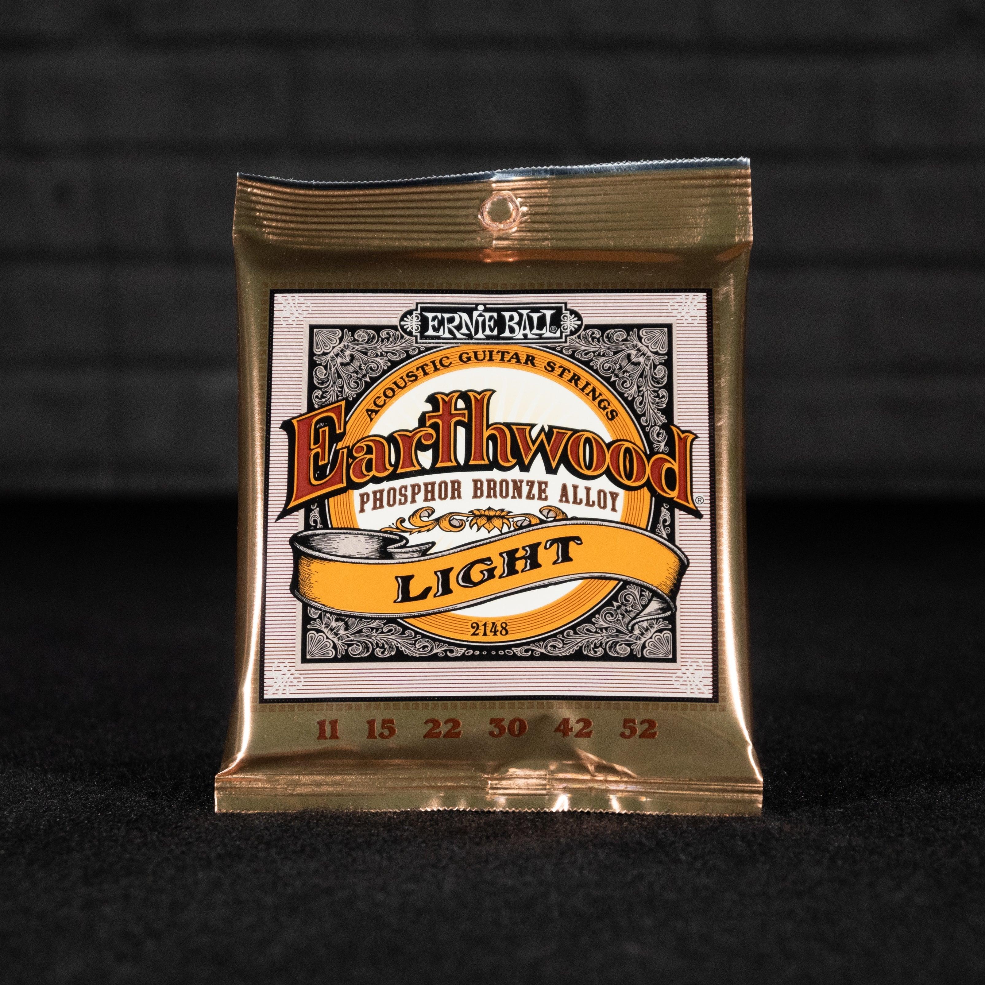 Ernie Ball Earthwood Light Phosphor Bronze Acoustic Guitar Strings - 11-52 Gauge - Impulse Music Co.