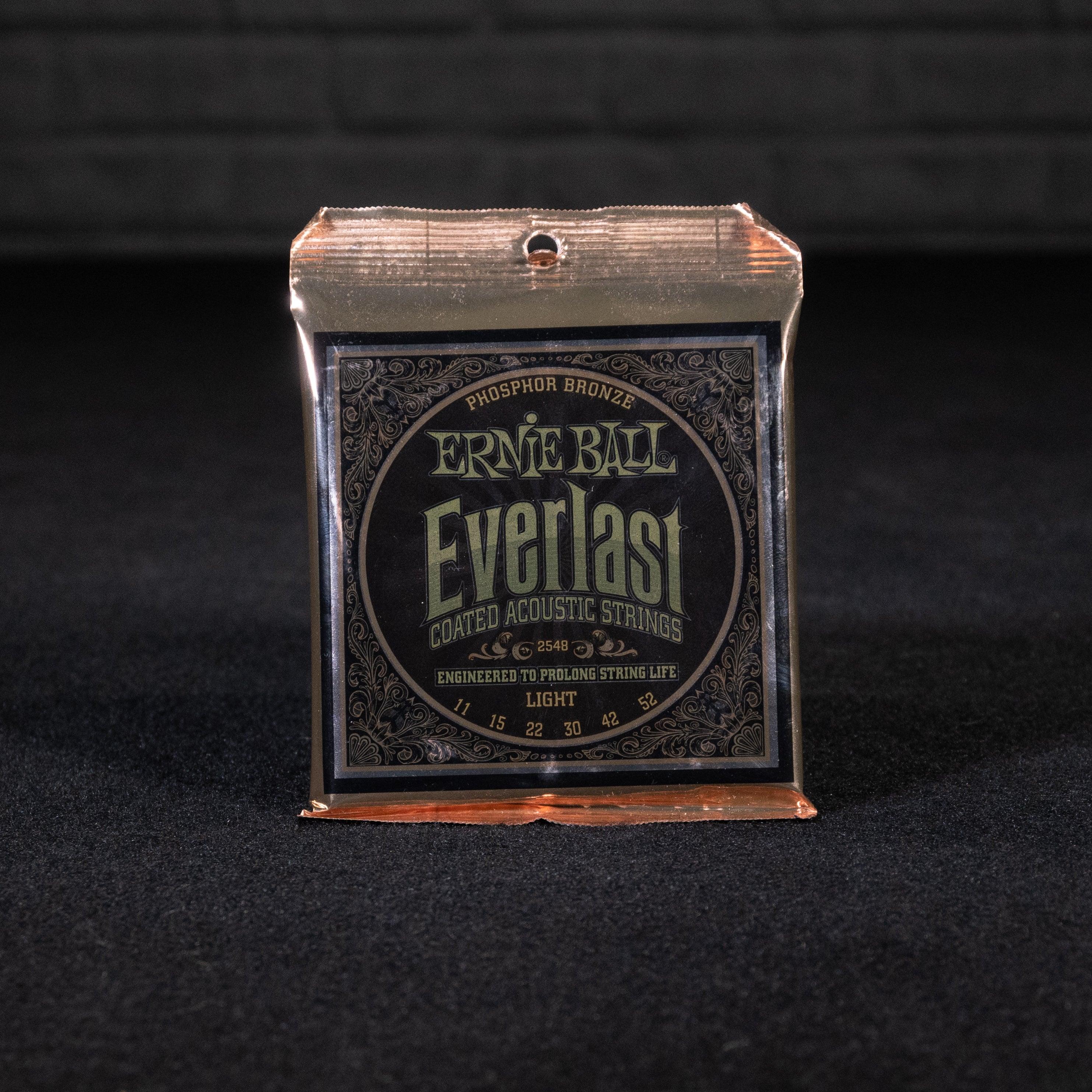 Ernie Ball Everlast Light Coated Phosphor Bronze Acoustic Guitar Strings - 11-52 Gauge - Impulse Music Co.