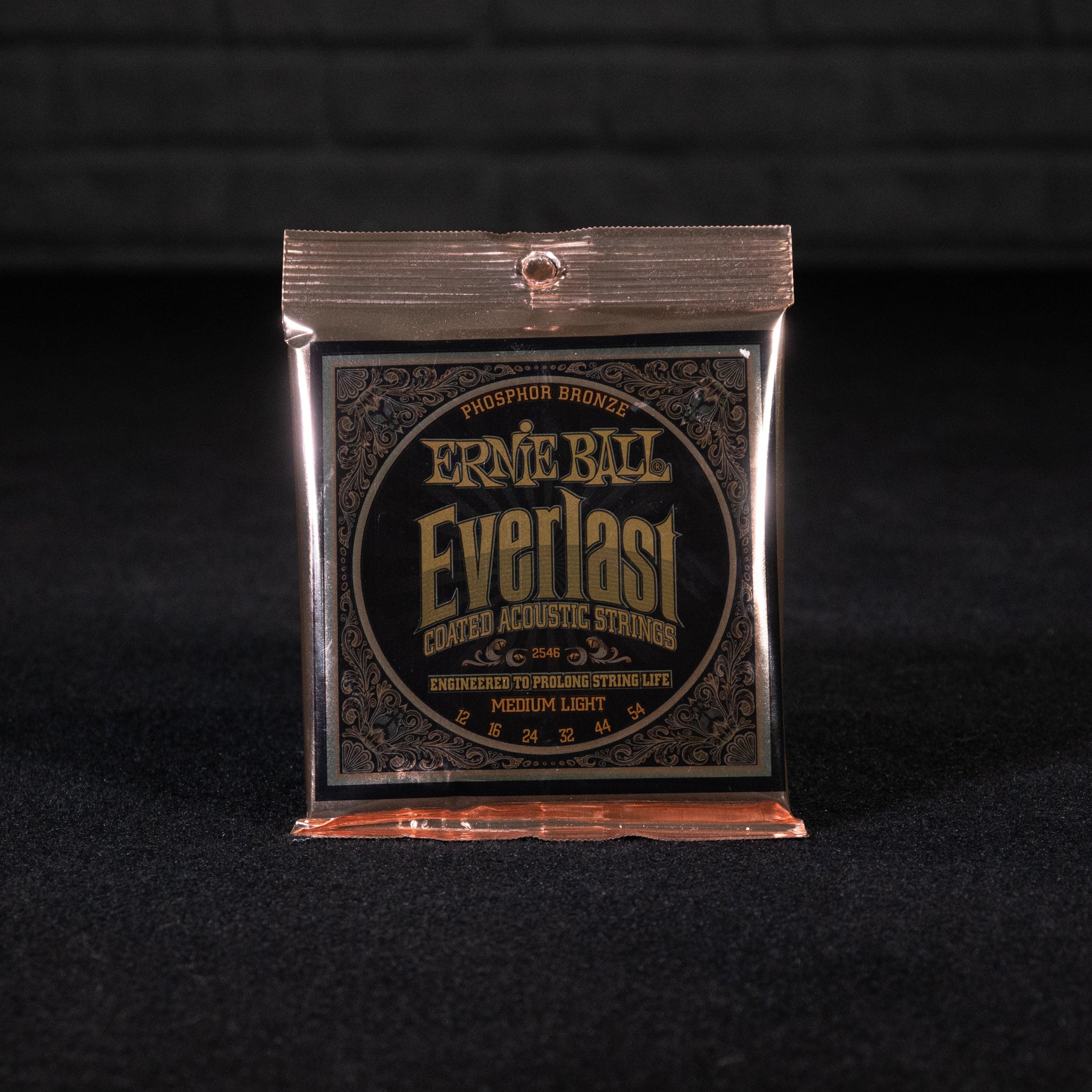 Ernie Ball Everlast Medium Light Coated Phosphor Bronze Acoustic Guitar Strings - 12-54 Gauge - Impulse Music Co.