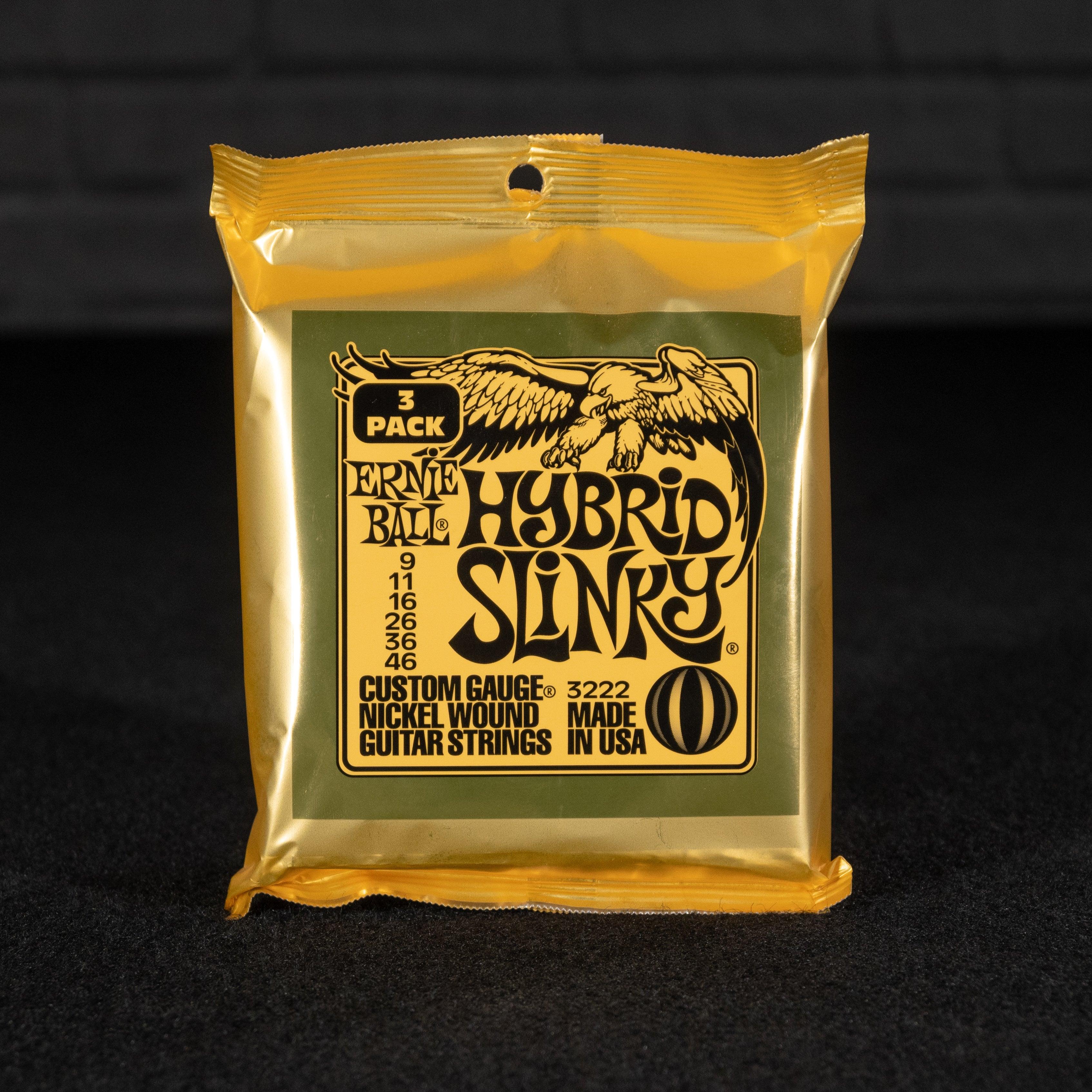 Ernie Ball Hybrid Slinky Nickel Wound Electric Guitar Strings 3 Pack - 9-46 Gauge - Impulse Music Co.