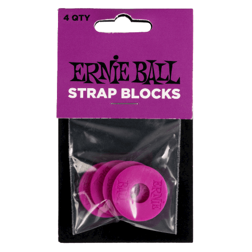 Ernie Ball Strap Blocks 4PK - Purple - Impulse Music Co.
