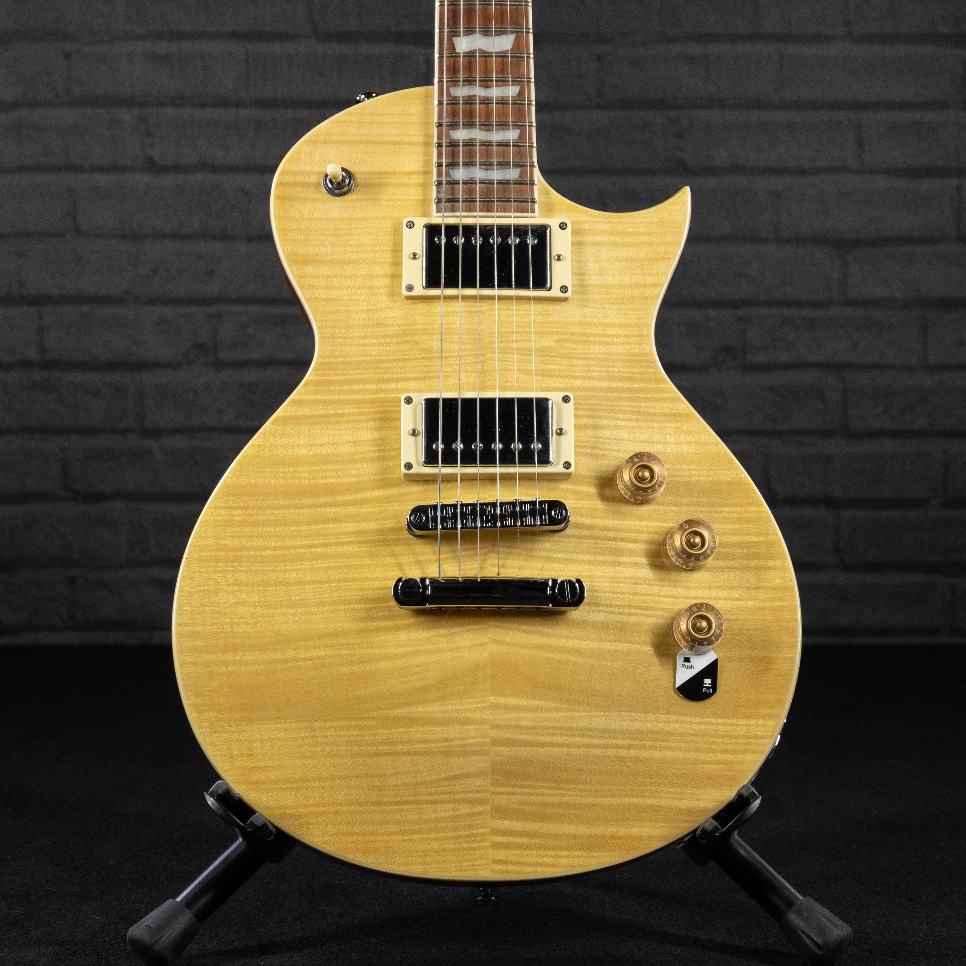 ESP LTD EC-256FM Electric Guitar (Vintage Natural) - Impulse Music Co.