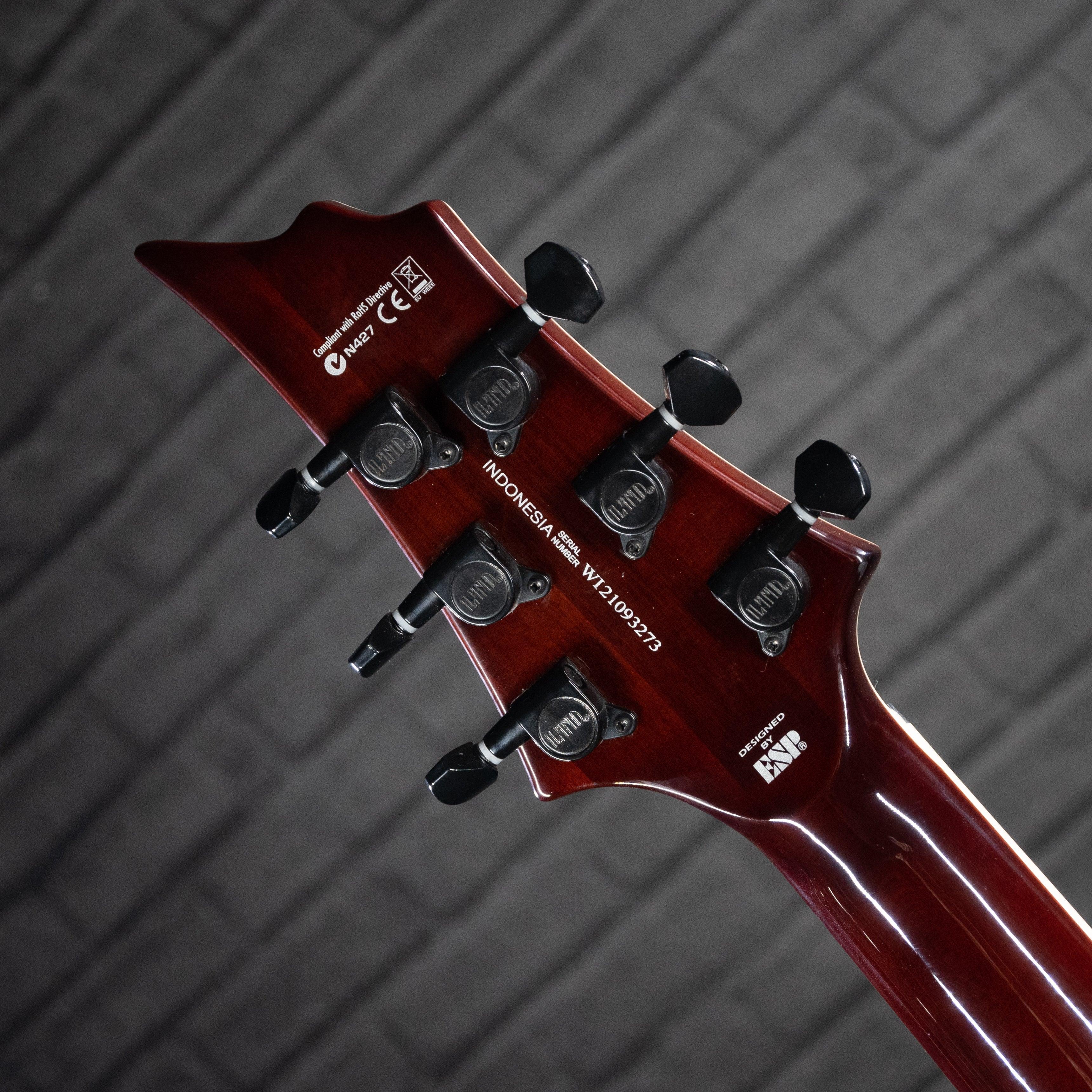 ESP LTD H-200FM Electric Guitar (Dark Brown Sunburst) - Impulse Music Co.