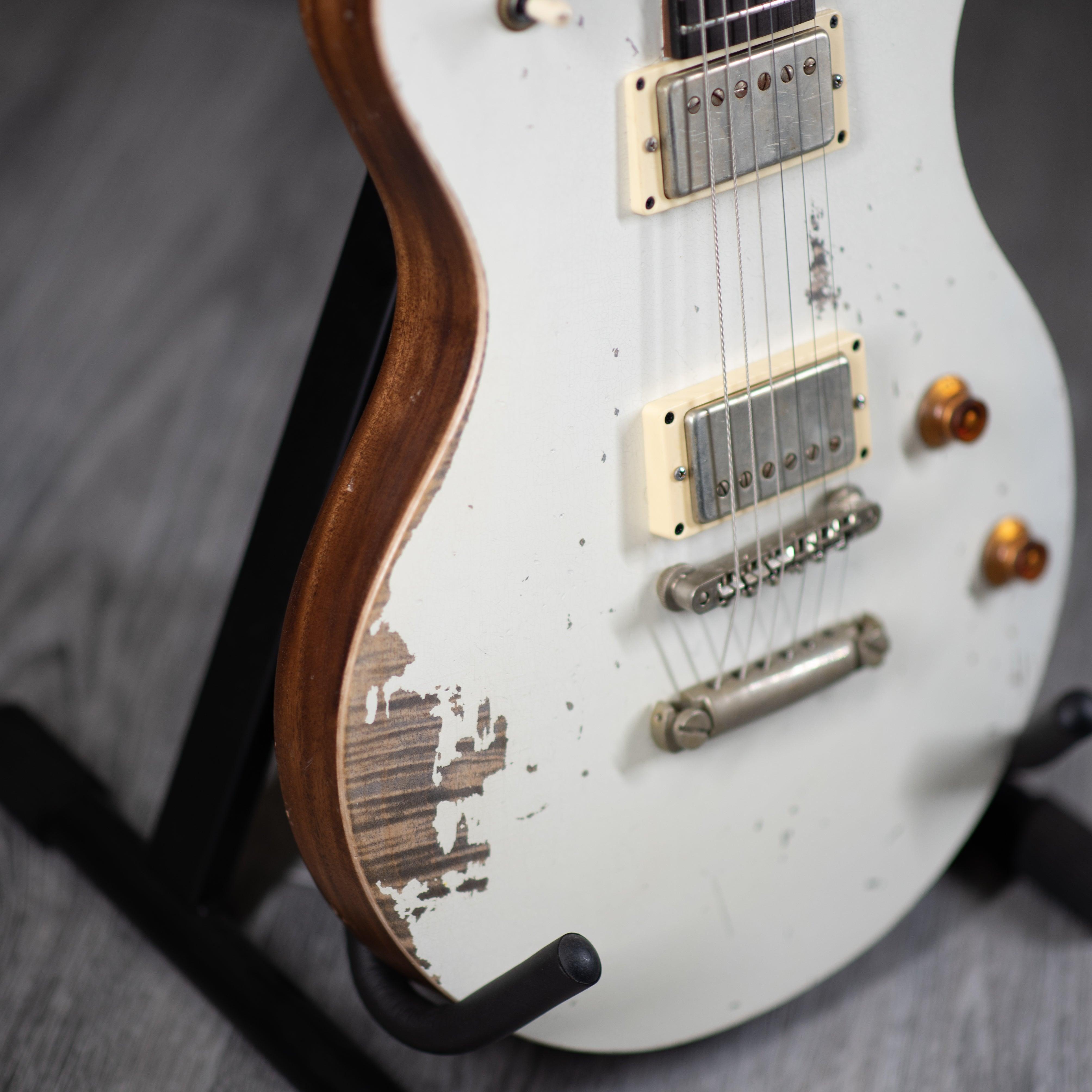 Friedman Metro D Vintage White w/Flame Relic - Impulse Music Co.