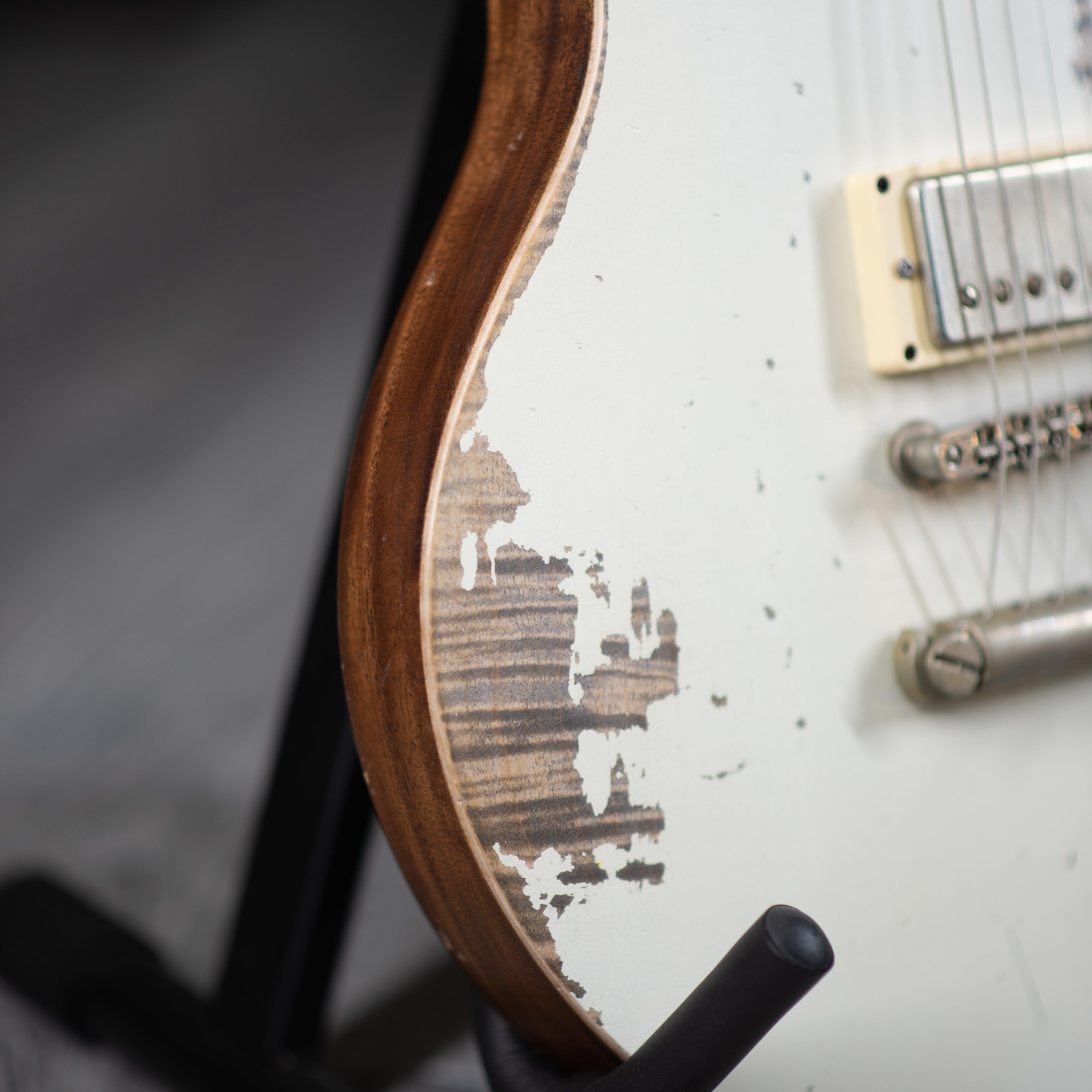 Friedman Metro D Vintage White w/Flame Relic - Impulse Music Co.