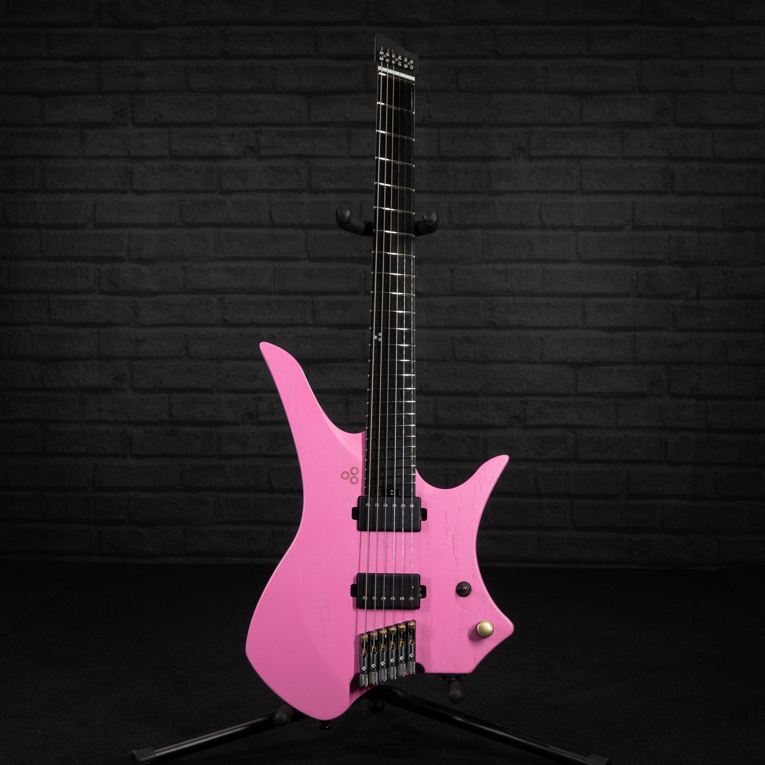 GOC C-Series Vajra 6 Electric Guitar (Worn Hot Pink) - Impulse Music Co.