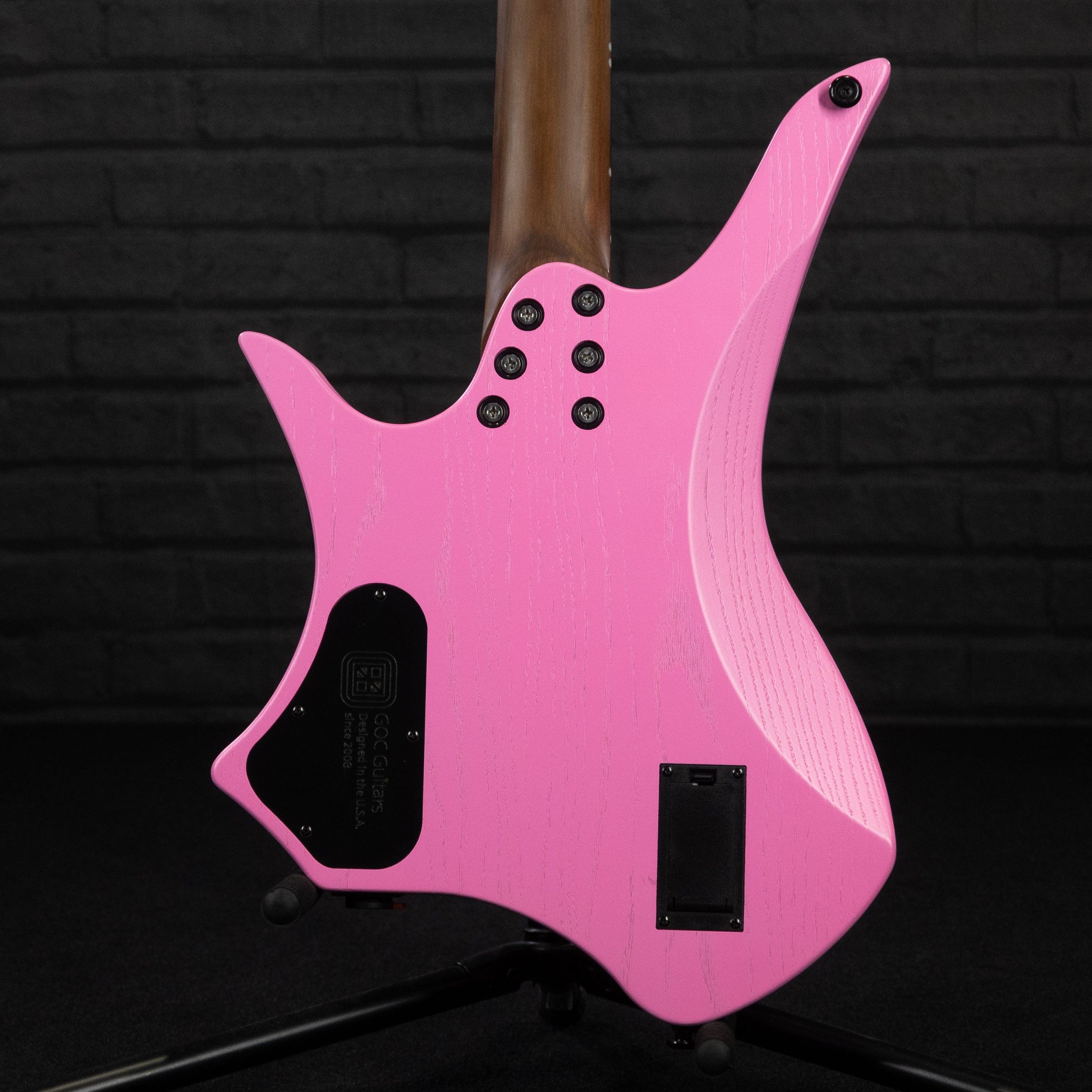 GOC C-Series Vajra 6 Electric Guitar (Worn Hot Pink) - Impulse Music Co.