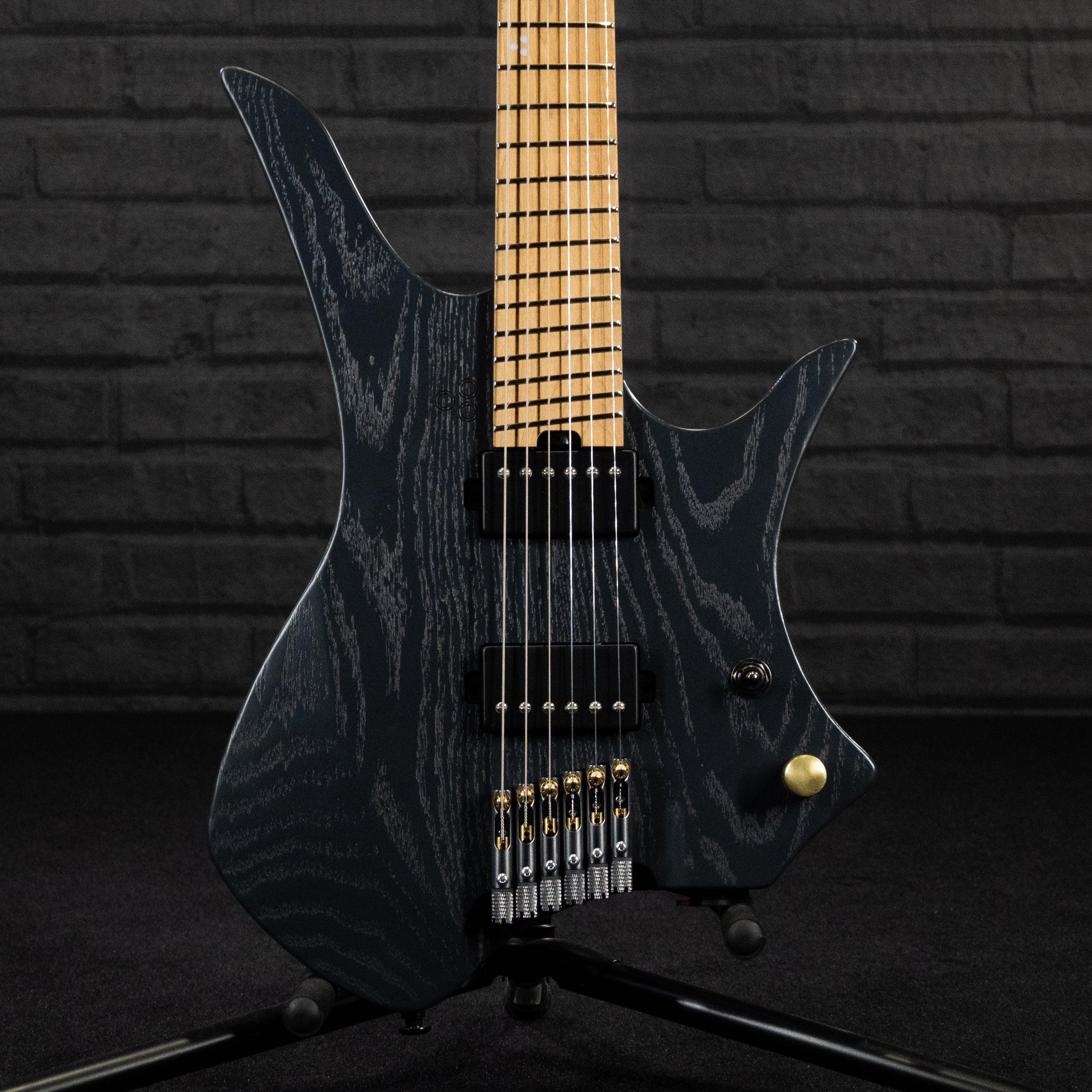 GOC C-Series Vajra 6 Electric Guitar (Worn Trans Black) - Impulse Music Co.
